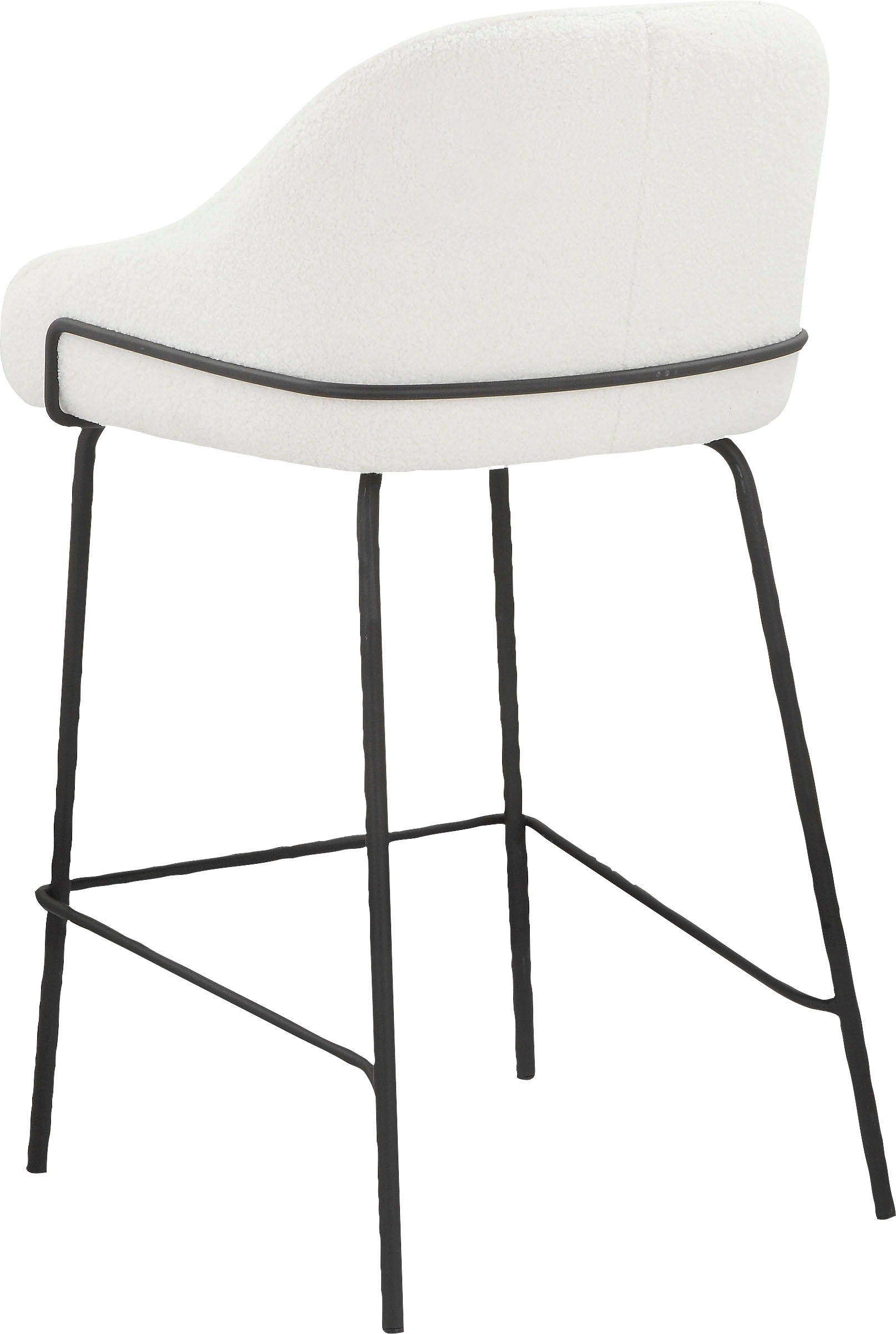 Leonique 4-Fußstuhl »Puant«, 2 St., Struktur, mit Stoff aus Polyester/recyceltem Polyester, Sitzhöhe 65 cm