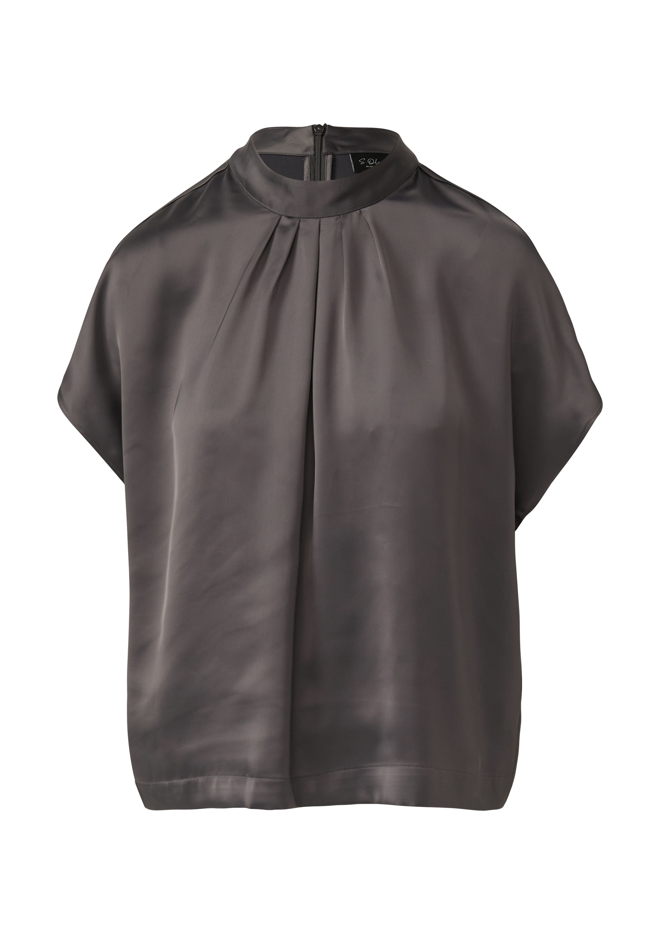 s.Oliver BLACK LABEL Satinbluse mit Falten
