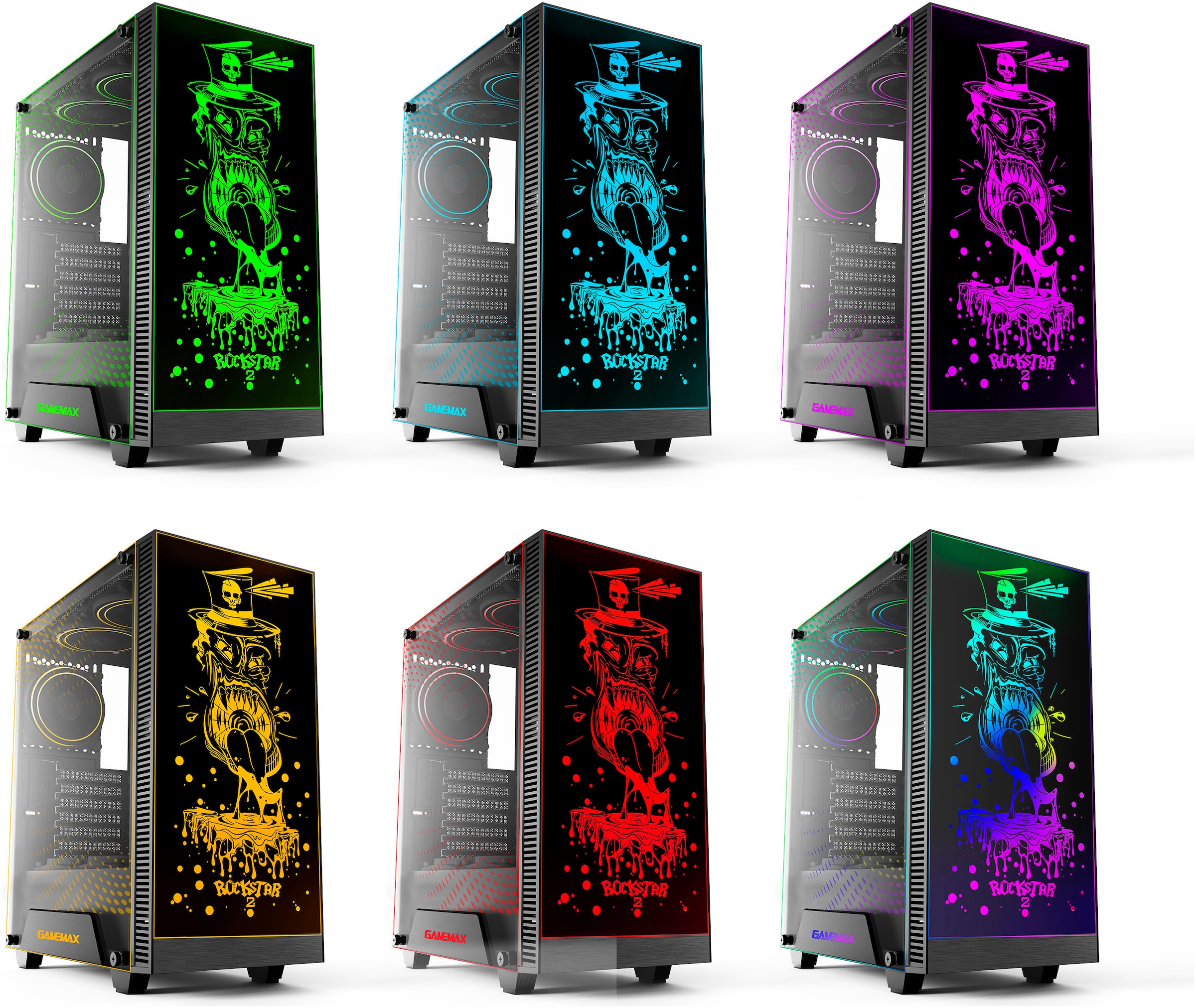 Hyrican PC-Komplettsystem »MegaDeal Gaming-PC-Set Rockstar«, Windows 11 + MSI PRO MP273A Monitor, 69cm (27") + Maus & Tastatur