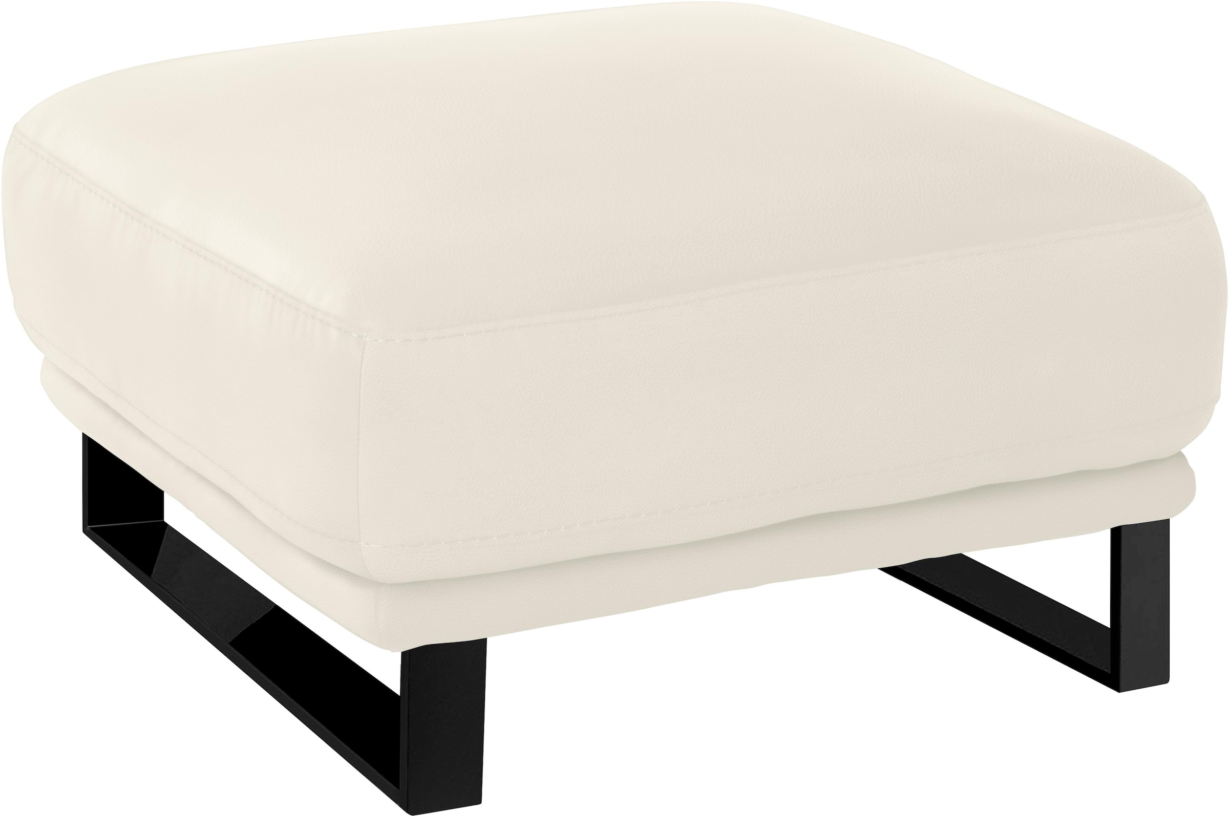 W.SCHILLIG Hocker »montanaa« mit Metallkufen in Schwarz pulverbeschichtet, Breite 71 cm