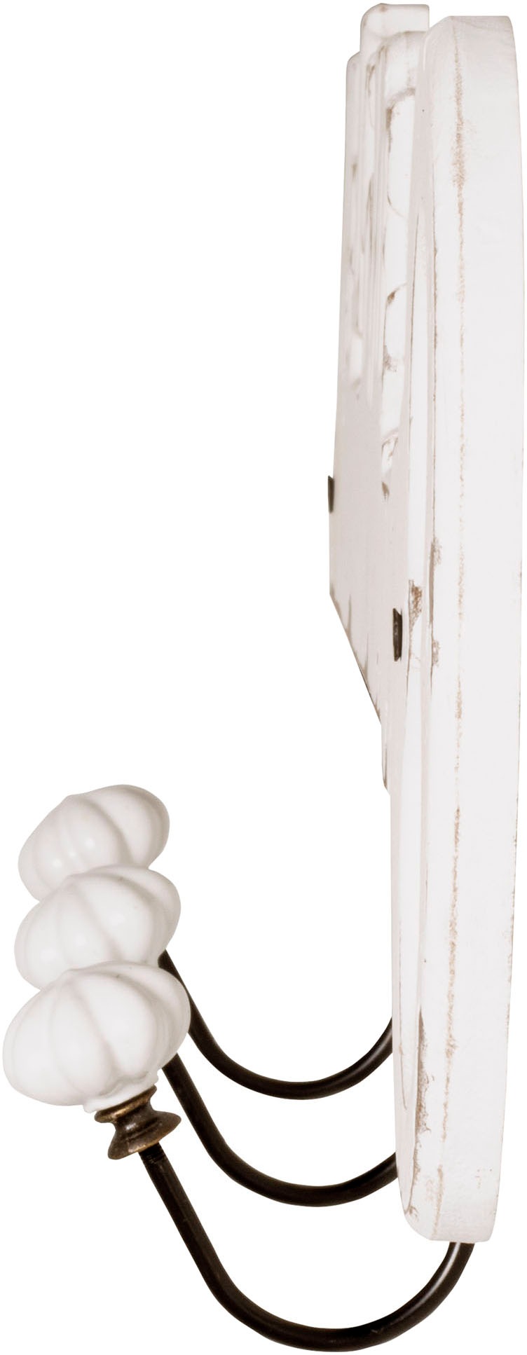 HAKU Garderobenleiste freiform - aus MDF Weiß - B/T/H 50/7/22 cm
