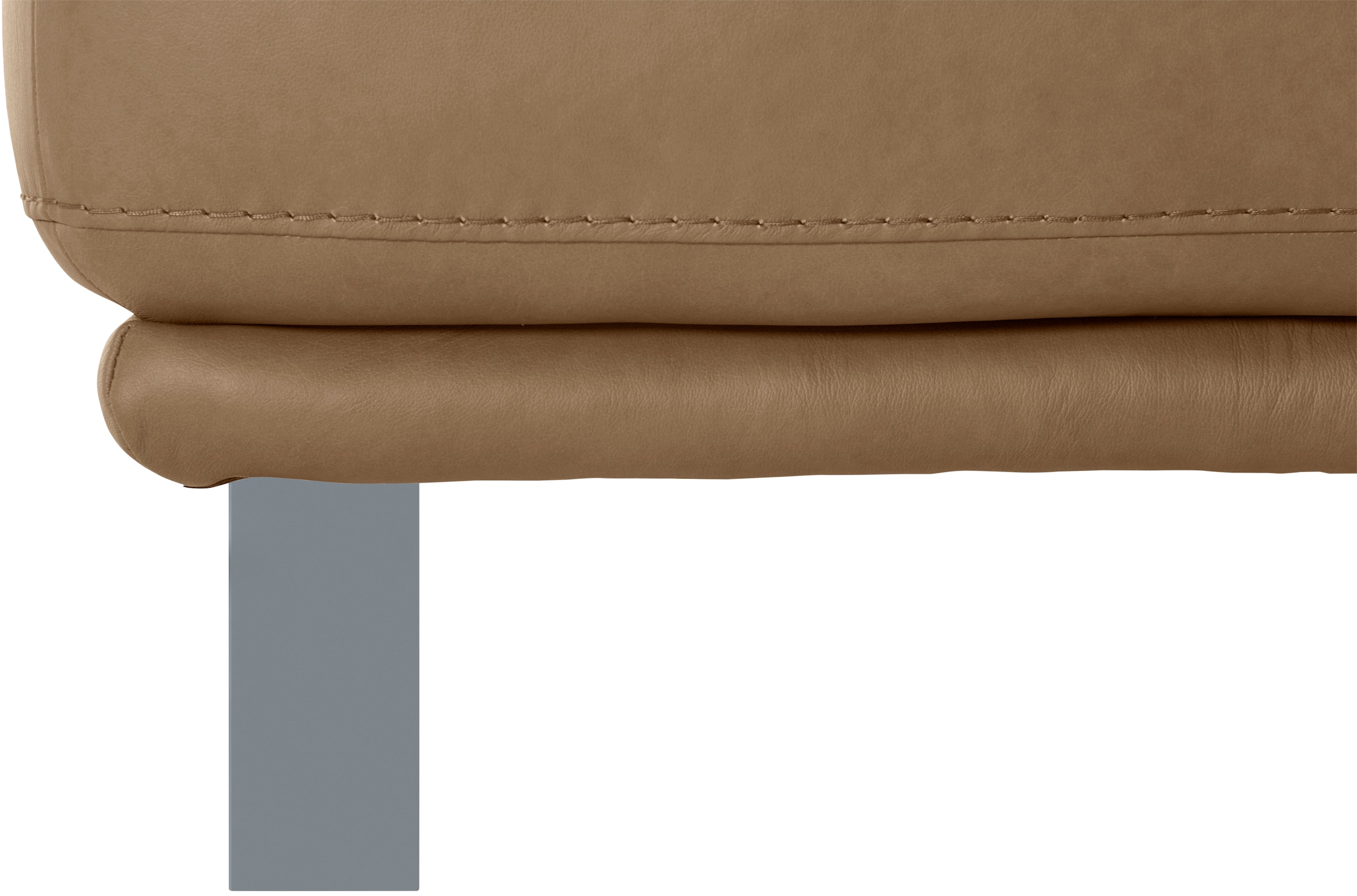 W.SCHILLIG Hocker »montanaa«, mit Metallkufen in Silber matt, Breite 141 cm