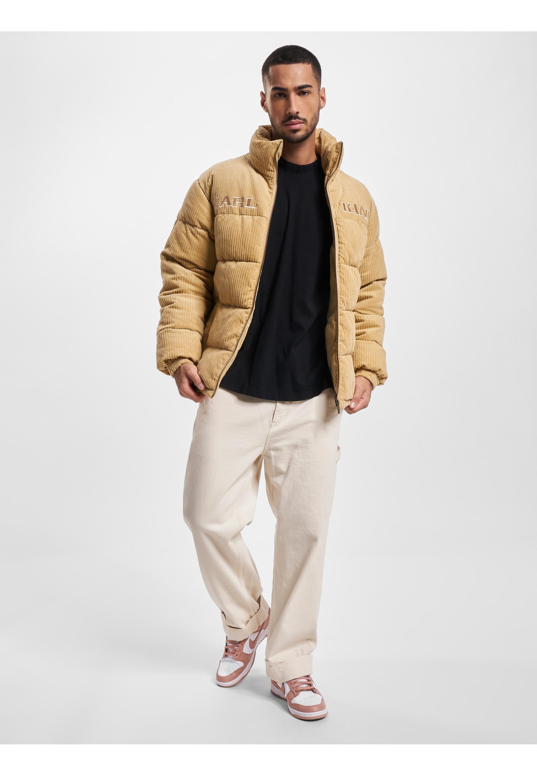 Karl Kani Winterjacke »Karl Kani Unisex KM233-038-2 KK Retro Corduroy Puffer Jacket« 1 Stk. tlg. ohne Kapuze