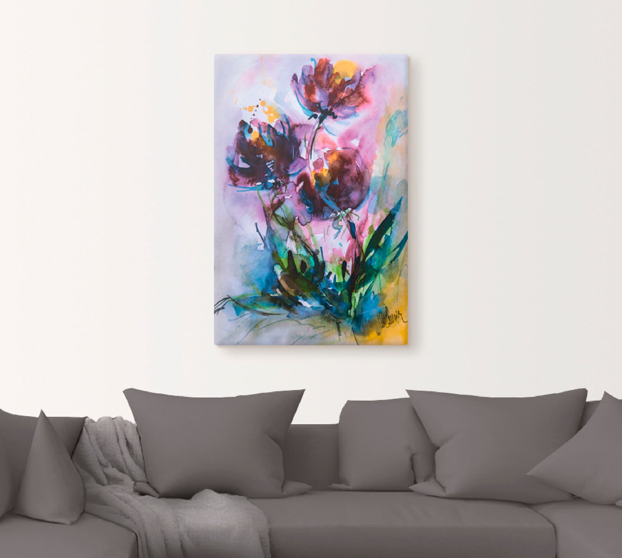 Artland Wandbild "Küchenschelle", Blumen, (1 St.), als Alubild, Outdoorbild günstig online kaufen