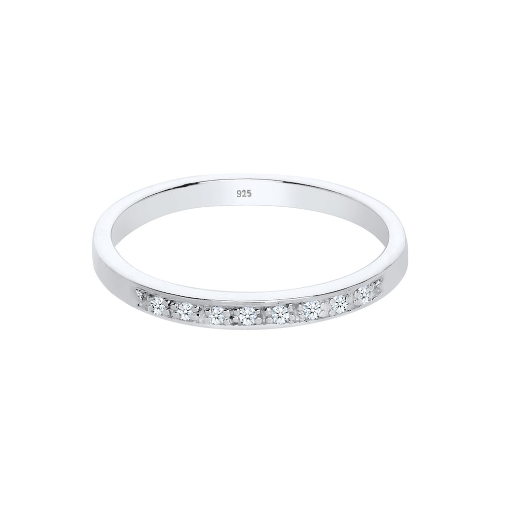 Elli DIAMONDS Verlobungsring »Aufsteckring Funkelnd Diamant (0.04 ct) 925 Silber«