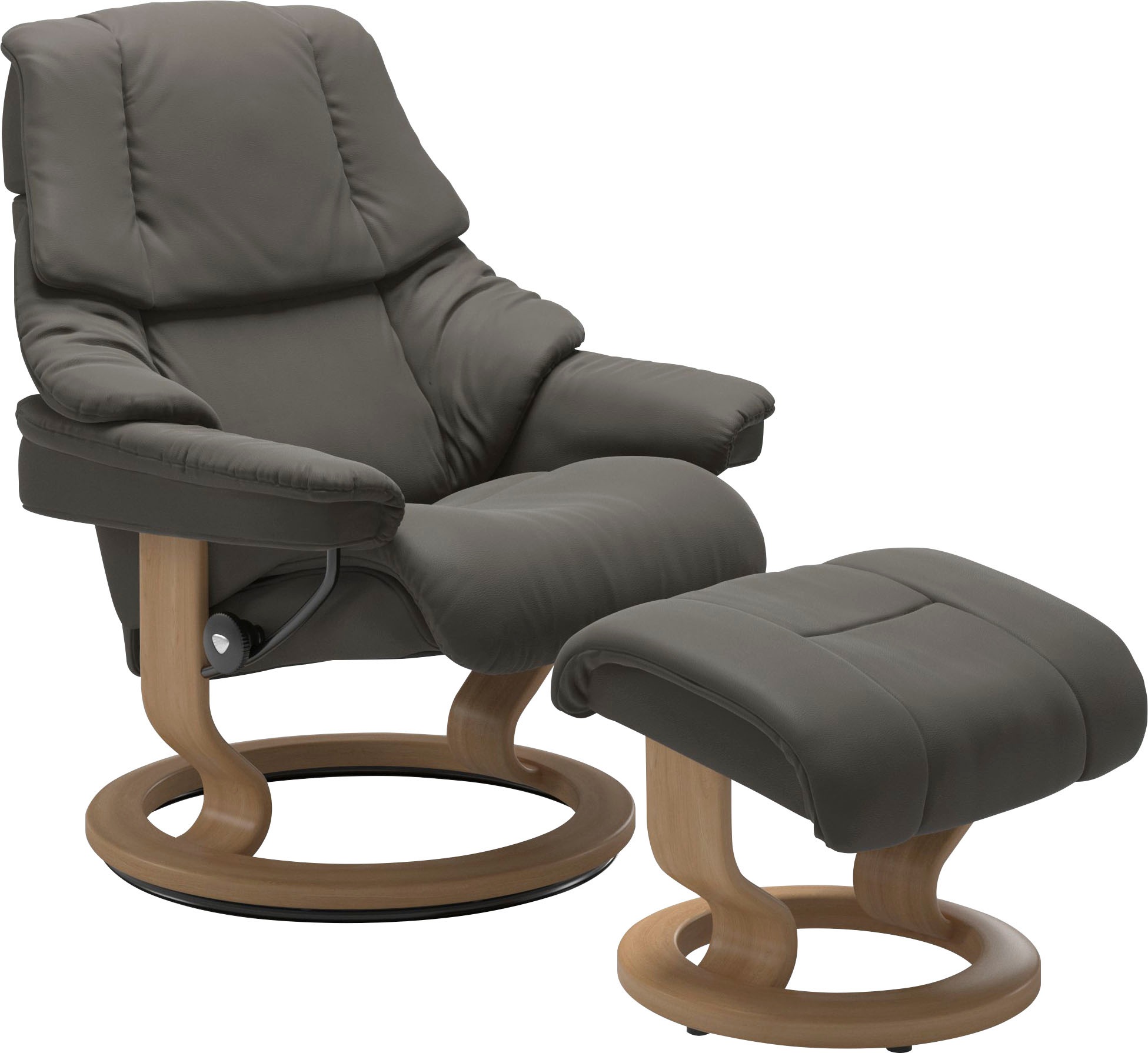 Stressless® Relaxsessel »Reno«, (Set, Relaxsessel mit Hocker), mit Hocker, günstig online kaufen