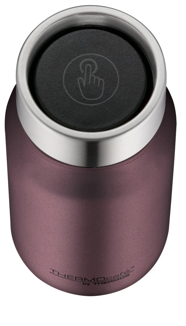 THERMOcafé Thermobecher »TC DRINKING MUG, absolut dicht, spülmaschinenfest«, (1 tlg.), 0,35l, 8h heiß & 16h kalt, zerlegbares Push Button Lid