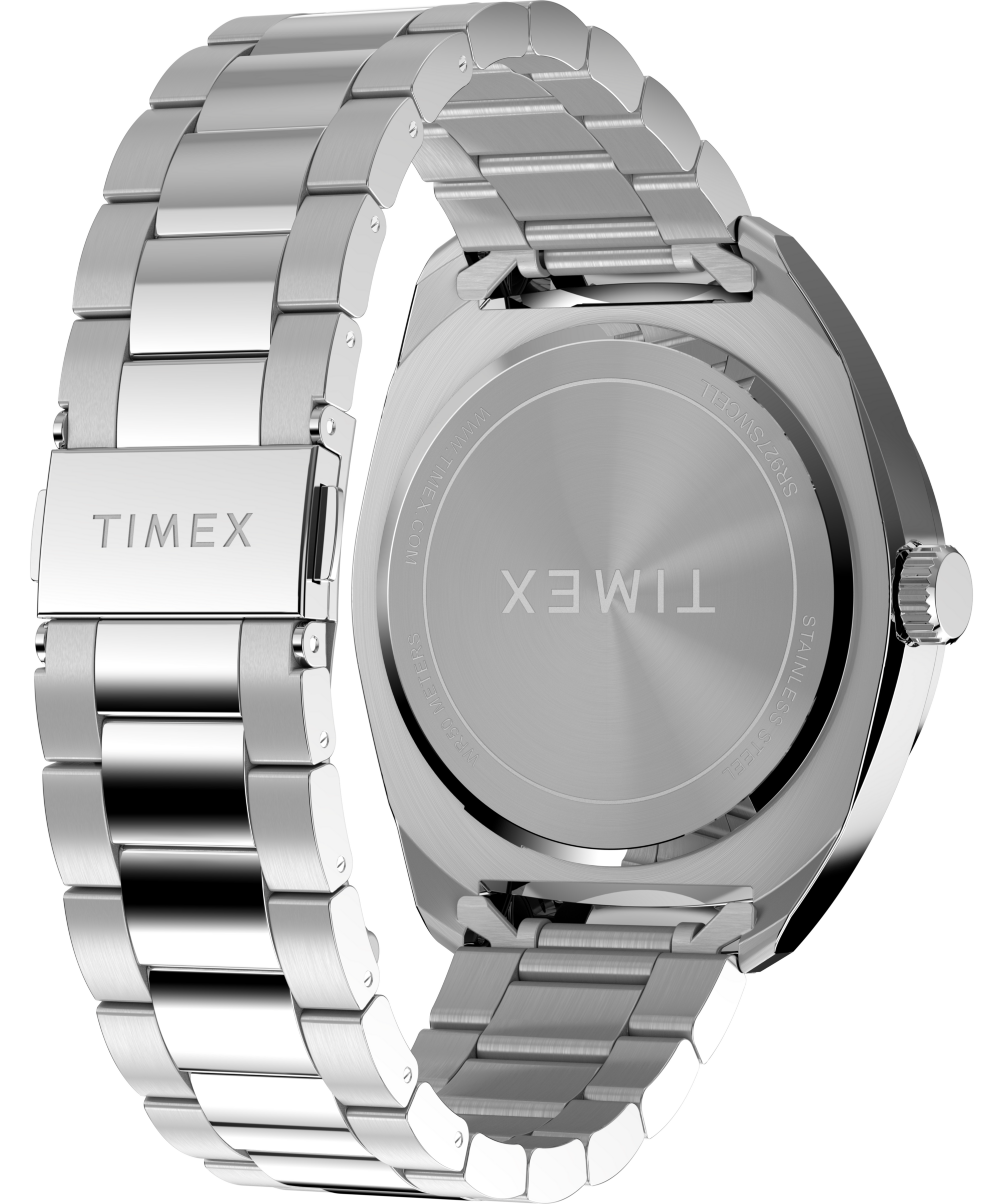 Timex Multifunktionsuhr »WESTON« Quarzuhr, Armbanduhr, Herrenuhr, Edelstahlarmband, 12/24-Std.-Anzeige