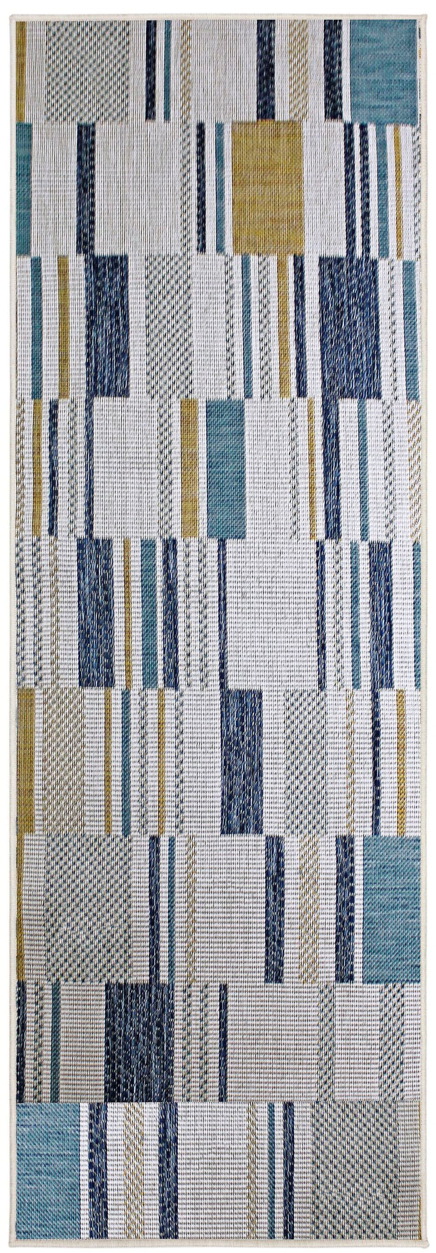 FLAIR RUGS Teppich »Rosco Geo«, rechteckig, 4 mm Höhe, Rosco Geometrischer Teppich für drinnen und draußen