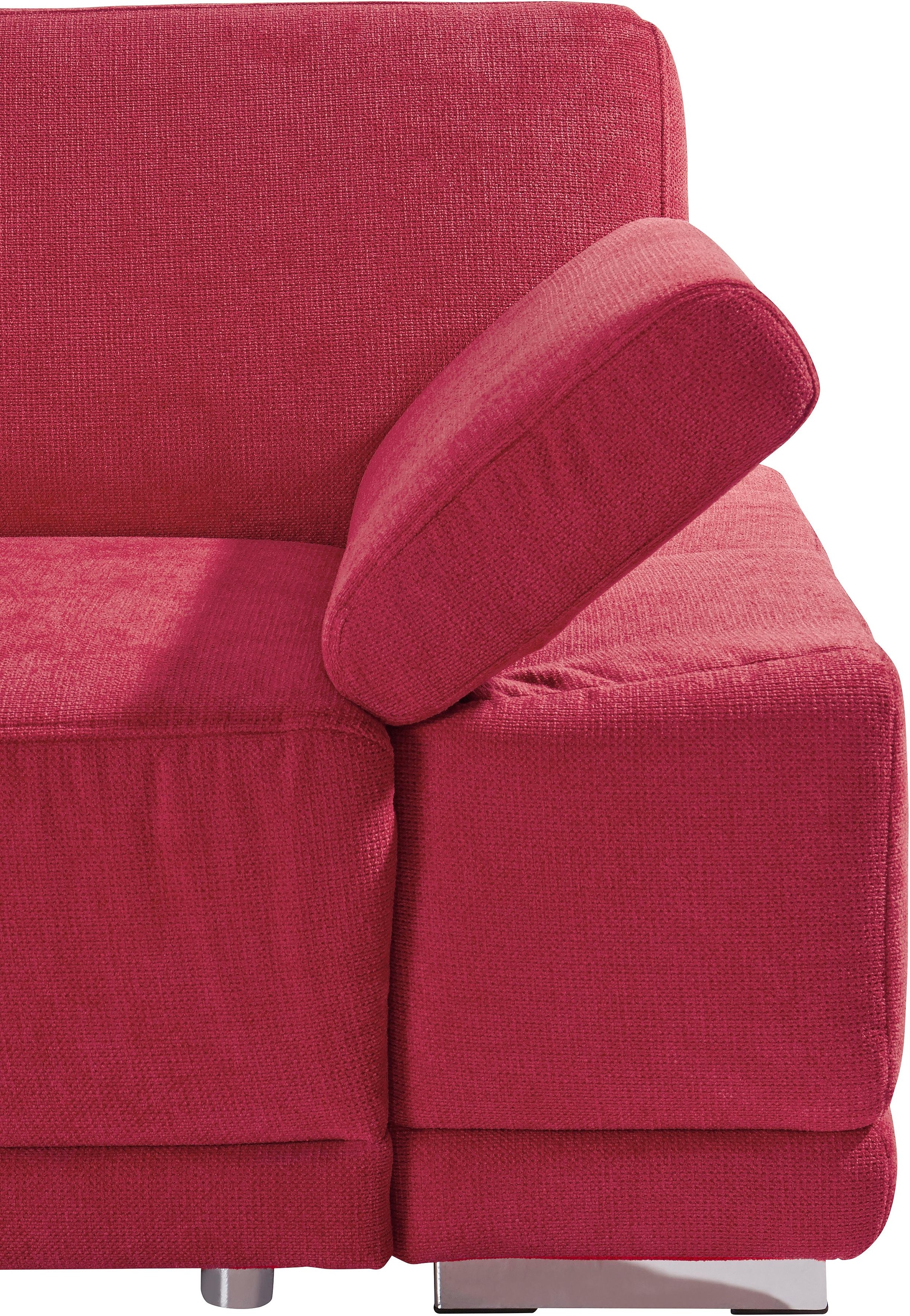 sit&more Ecksofa »Coria L-Form«, mit XL-Recamiere, wahlweise mit Bettfunktion