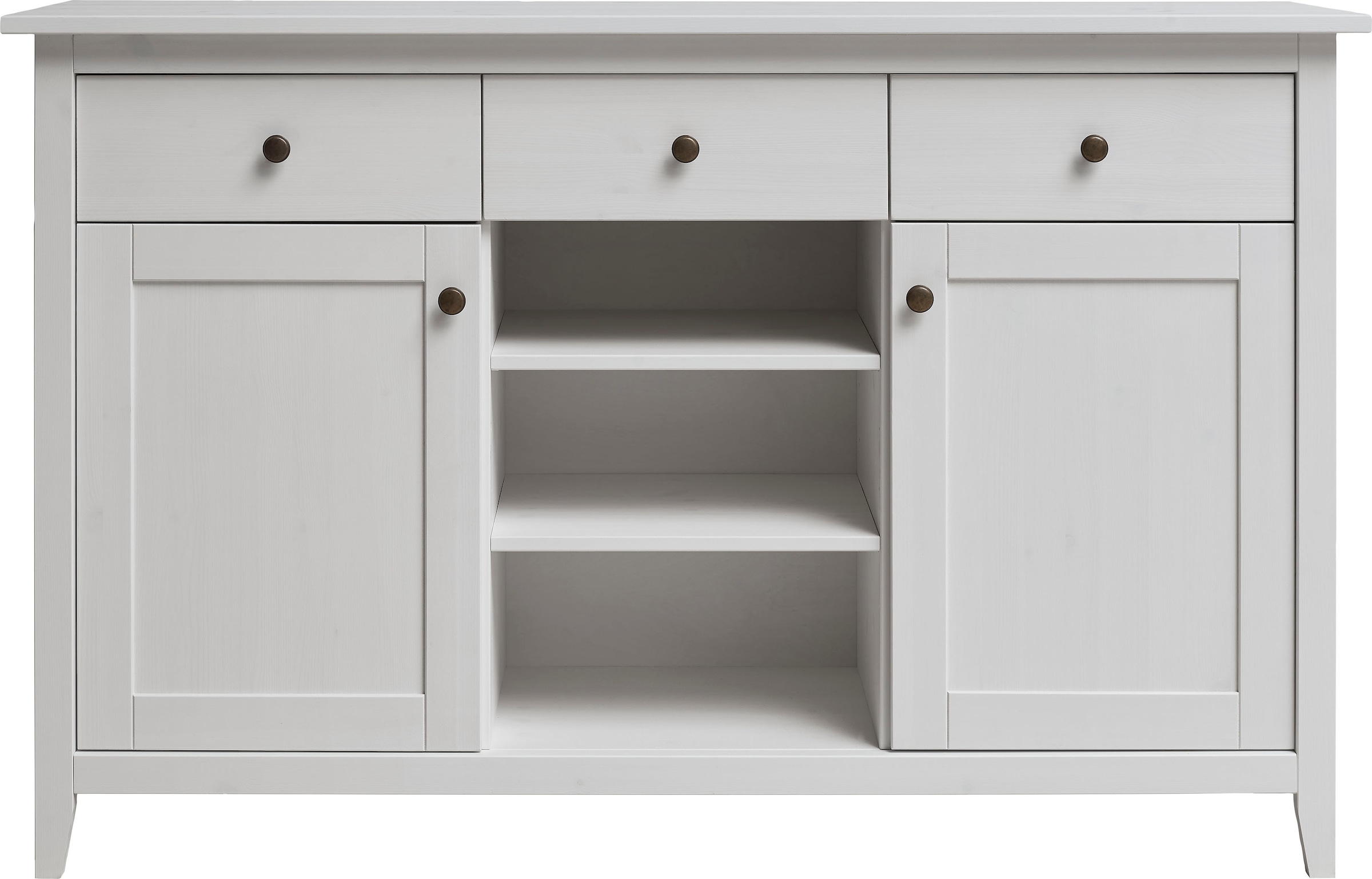 Wohnglücklich by Infantil Sideboard »Solvita«, Kommode, Schrank, Kiefer  massiv, Breite 144 cm, Landhaus auf Rechnung kaufen