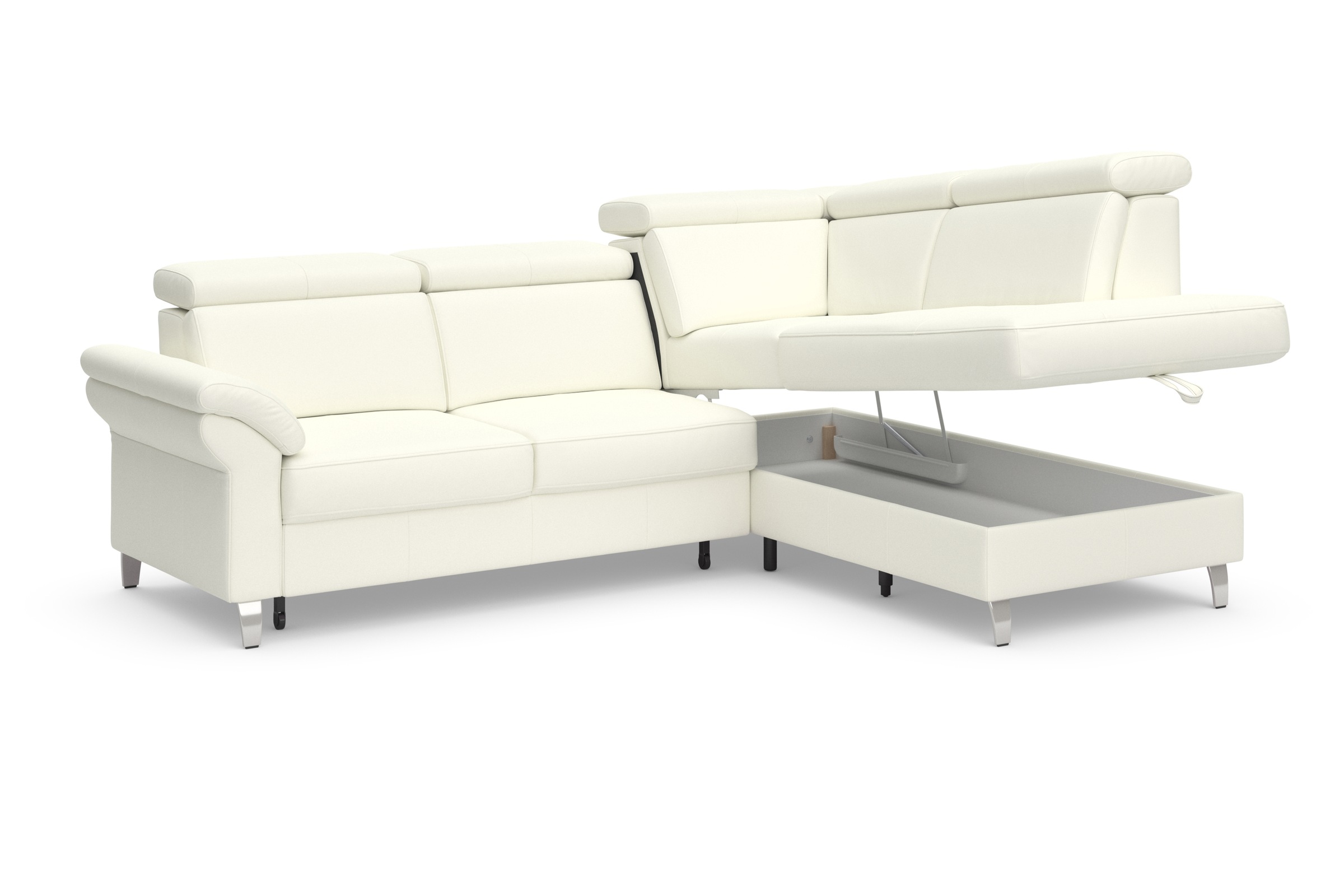 sit&more Ecksofa, inklusive Kopfteilverstellung, wahlweise mit Bettfunktion und Bettkasten