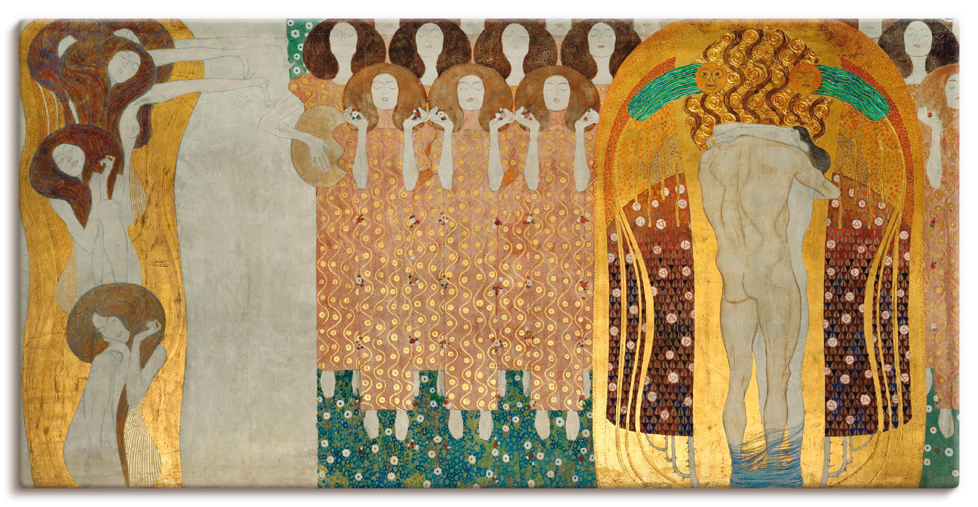 Artland Wandbild »Beethovenfries« Gruppen & Familien 1 Stk. tlg. als Leinwa günstig online kaufen