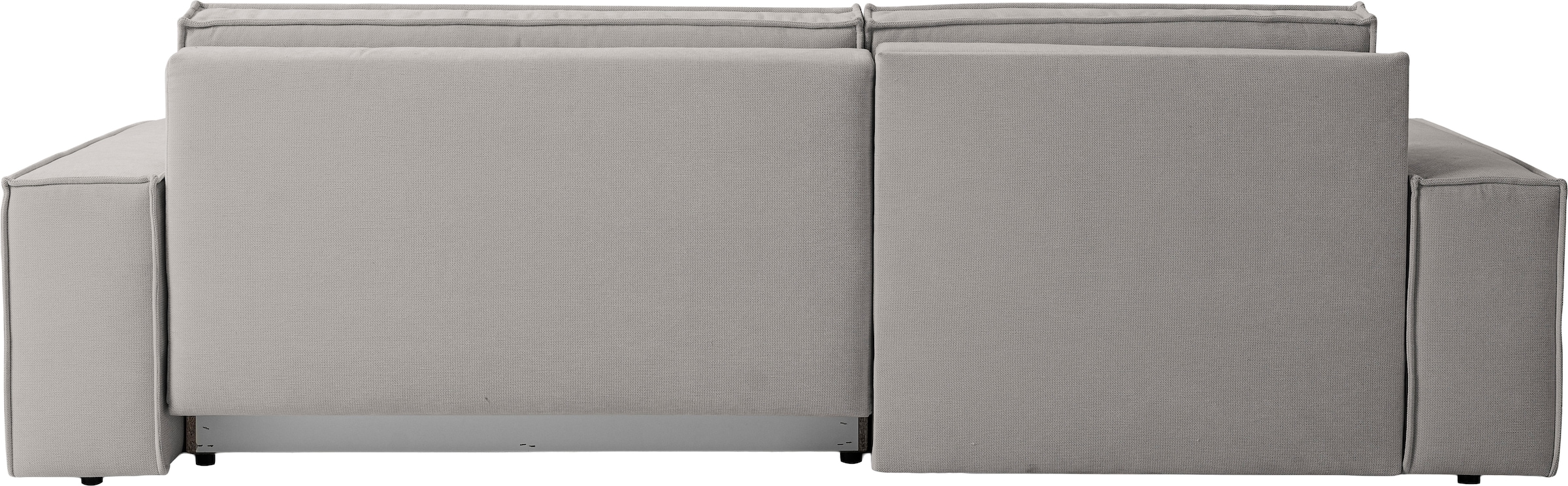 WERK2 Ecksofa »Treviso 267 x 165 cm mit Bett und Bettfunktion, bequem, viel Platz« Struktur HOLMS, L-Form, Schlaffunktion, Bettkasten