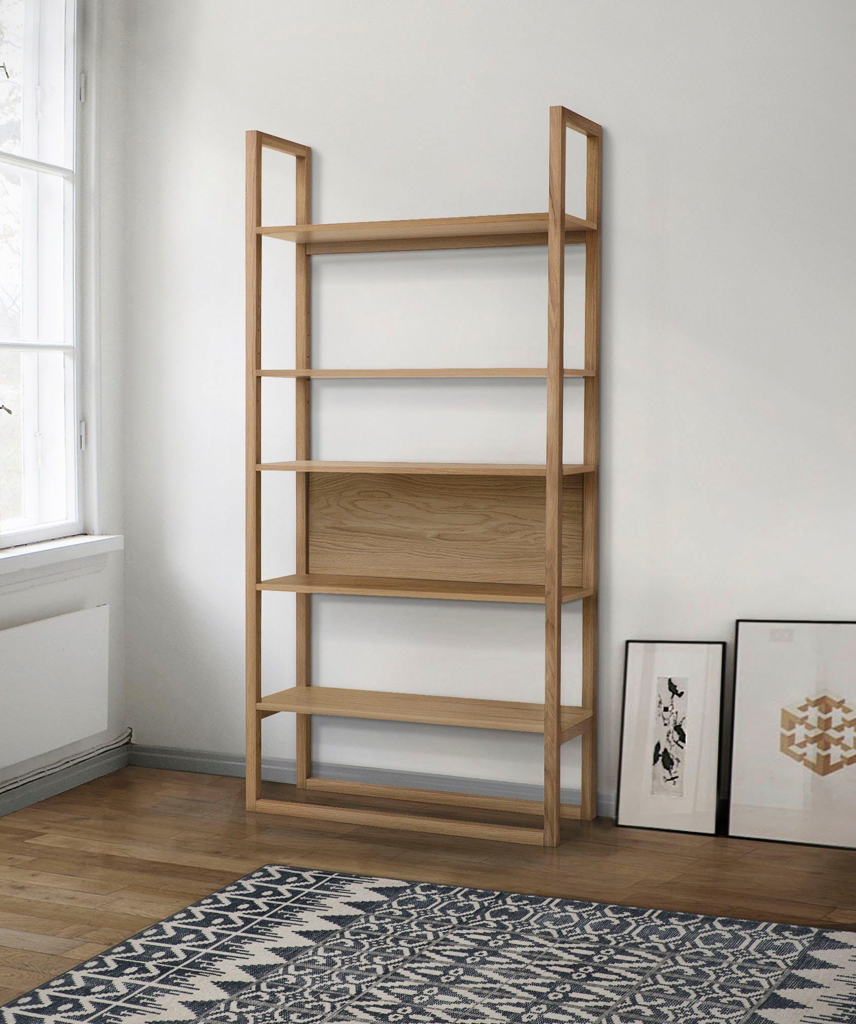 Woodman Bücherregal »New Est« im skandinavischen Design, Gestell aus massiv günstig online kaufen