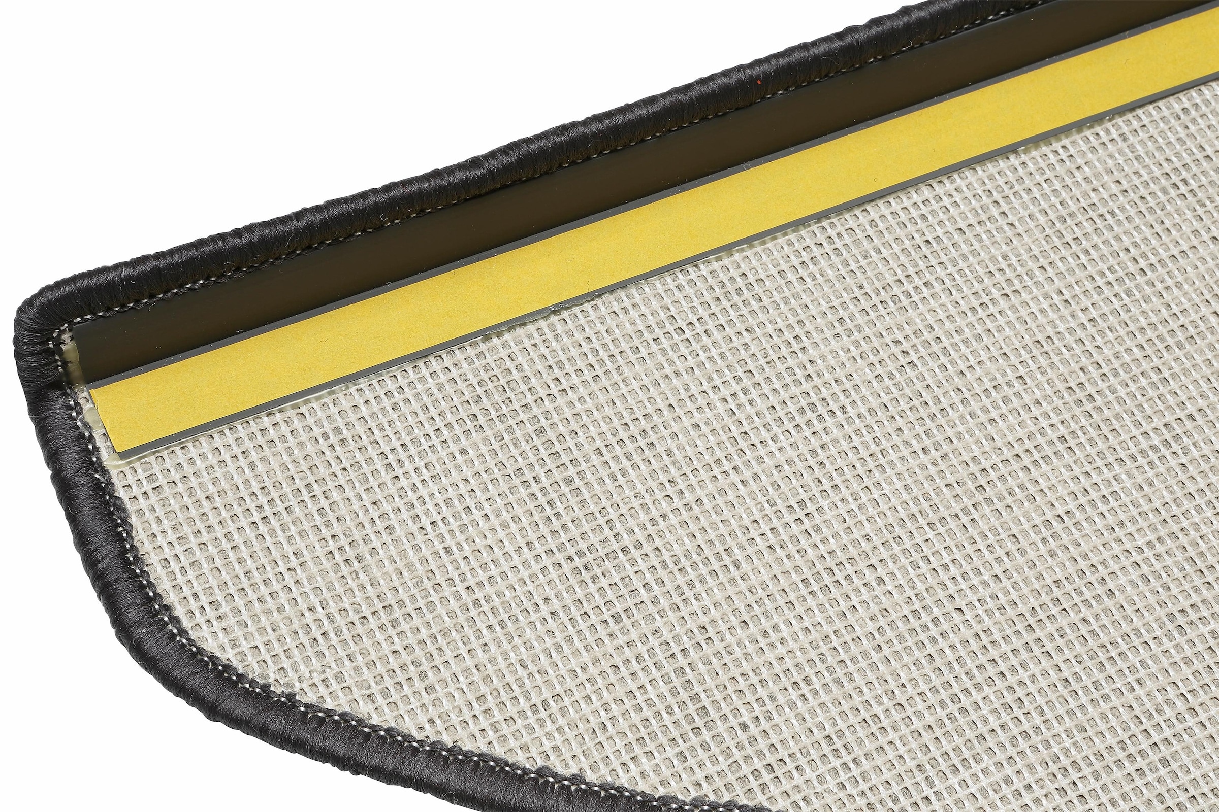 Andiamo Stufenmatte »Bob, Made in Poland«, halbrund, 4,5 mm Höhe, melierte Schlinge, selbstklebend, Set mit 2 Stück oder 15 Stück