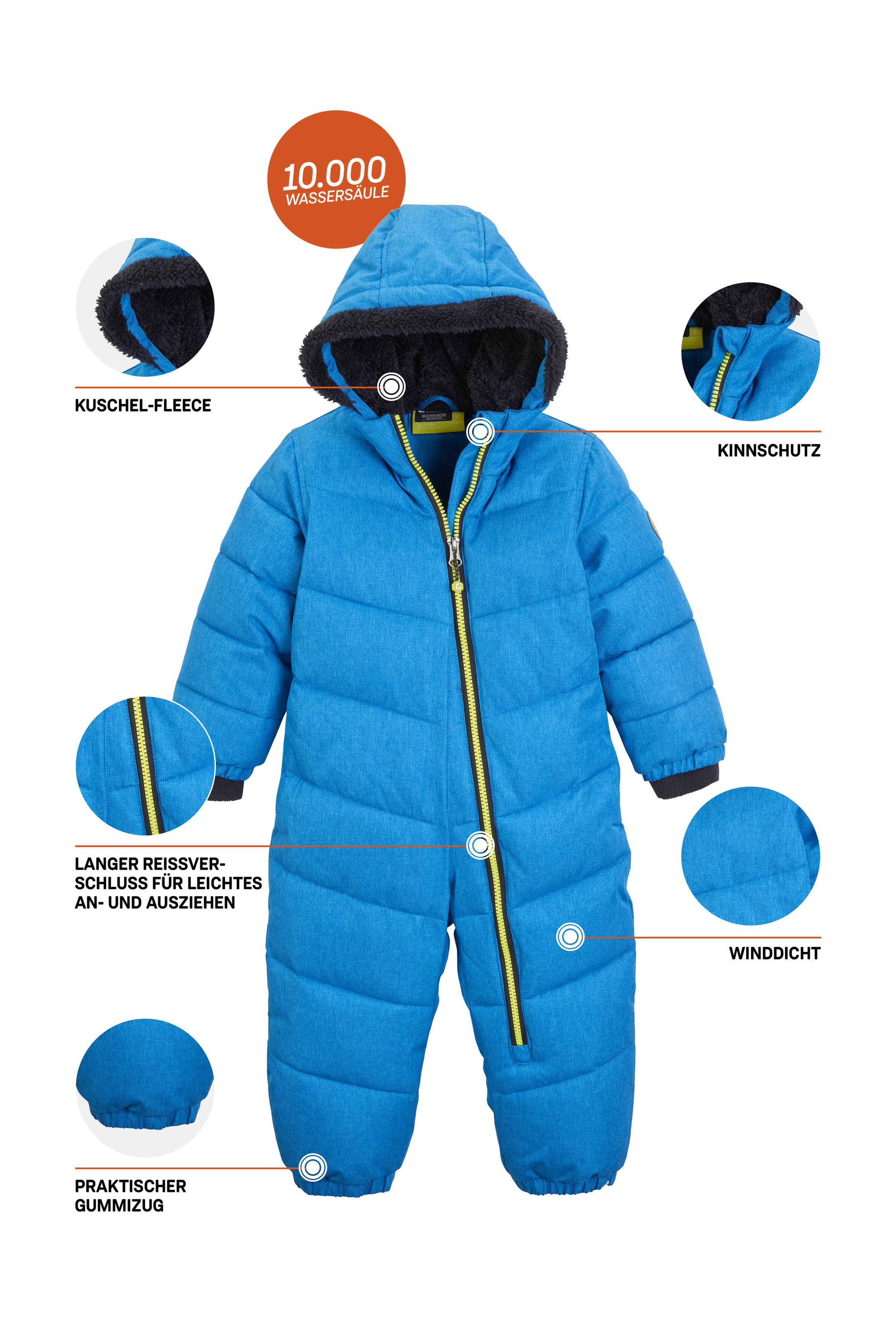Killtec Schneeoverall »Karter Mini« Schneeanzug: wasserabweisend, winddicht, warm, leicht anzuziehen