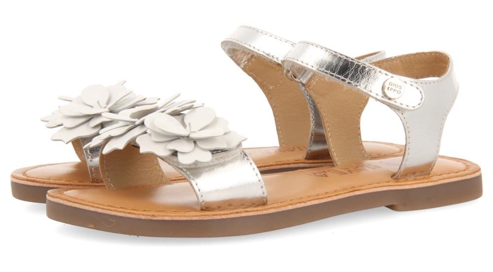 Gioseppo Sandale »IMOTSKI«, Sommerschuh, Klettschuh, Sandalette, im Metallic Look