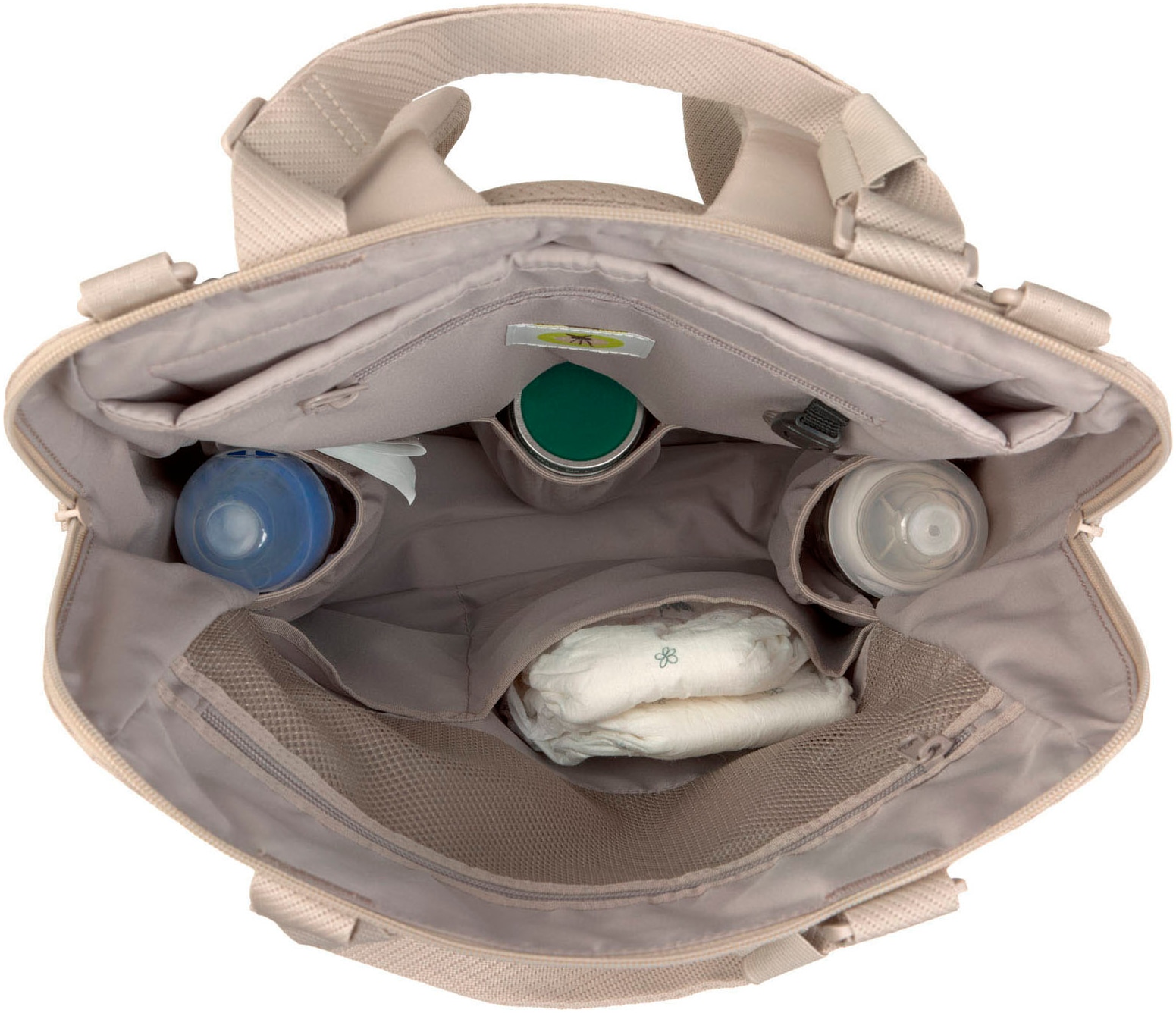 LÄSSIG Wickelrucksack »Green Label, Conversion Backpack, beige«