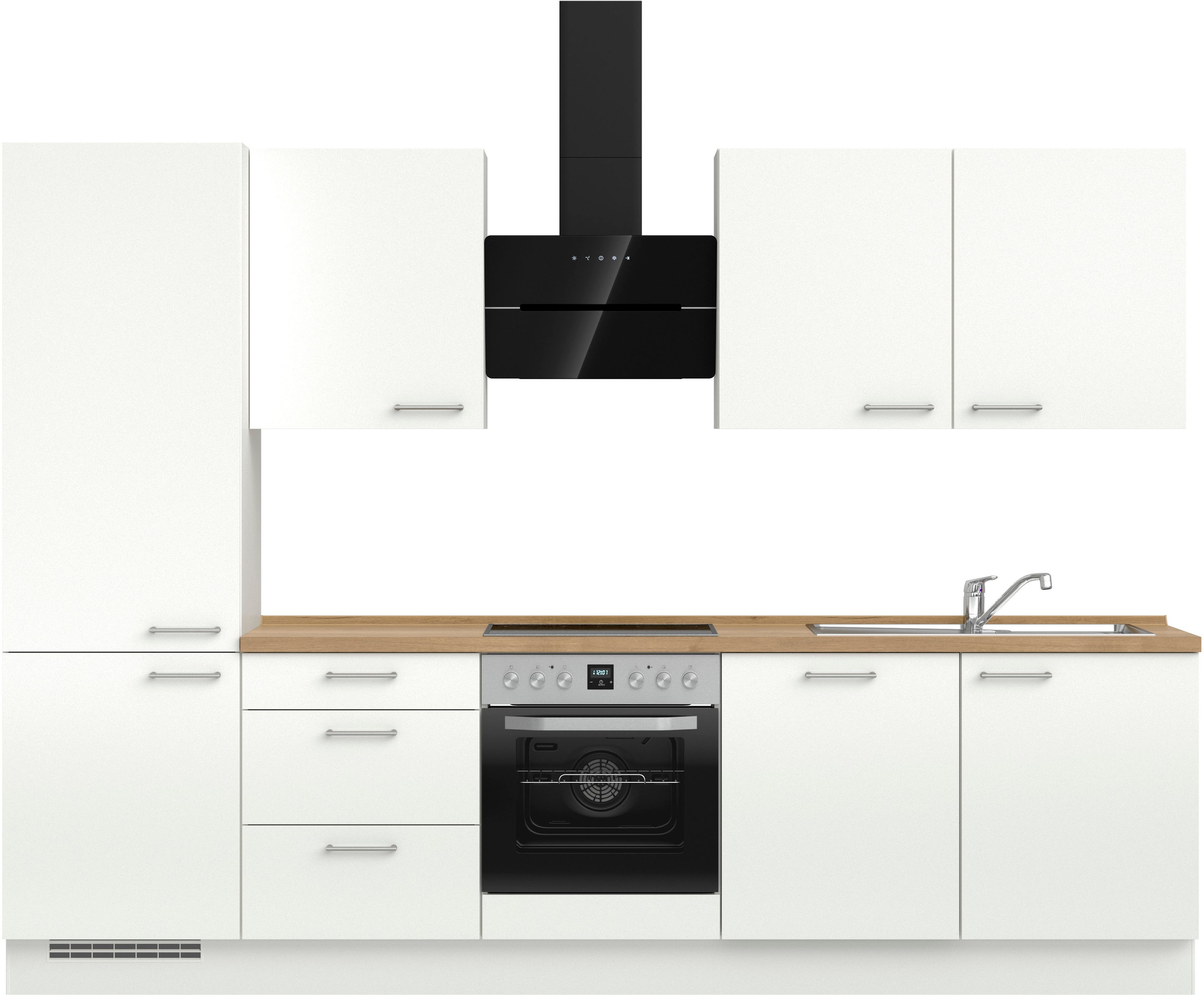 nobilia® Küchenzeile »"Laser II", Ausrichtung wählbar, Breite 300 cm« vormo günstig online kaufen