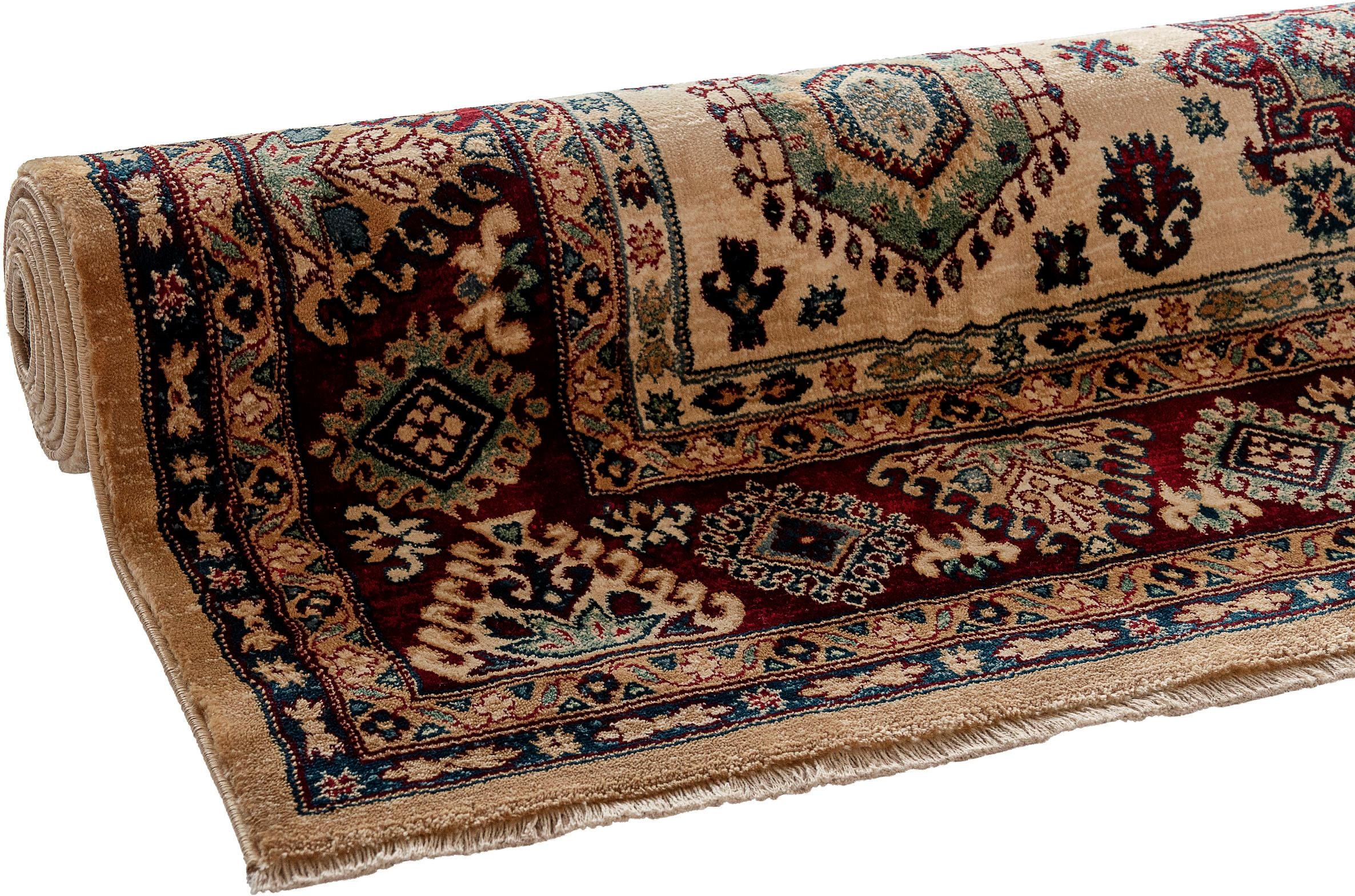 4. Bild von Sehrazat Teppich »Ornament 1349«, rechteckig, Kurzflor, Orient-Optik, mit Fransen, Wohnzimmer