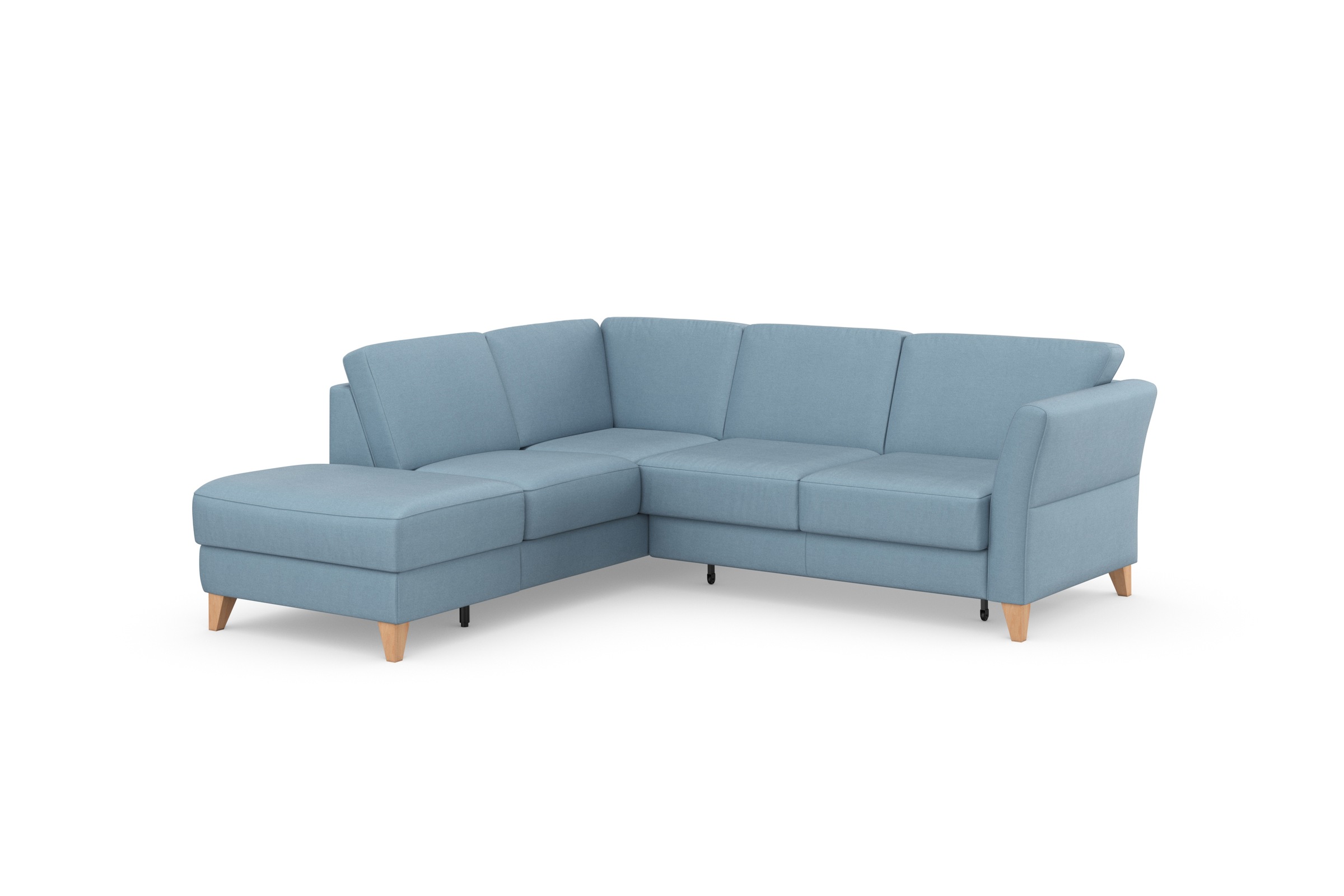 sit&more Ecksofa »Visby L-Form«, Wahlweise mit Bettfunktion und Stauraum, frei im Raum stellbar