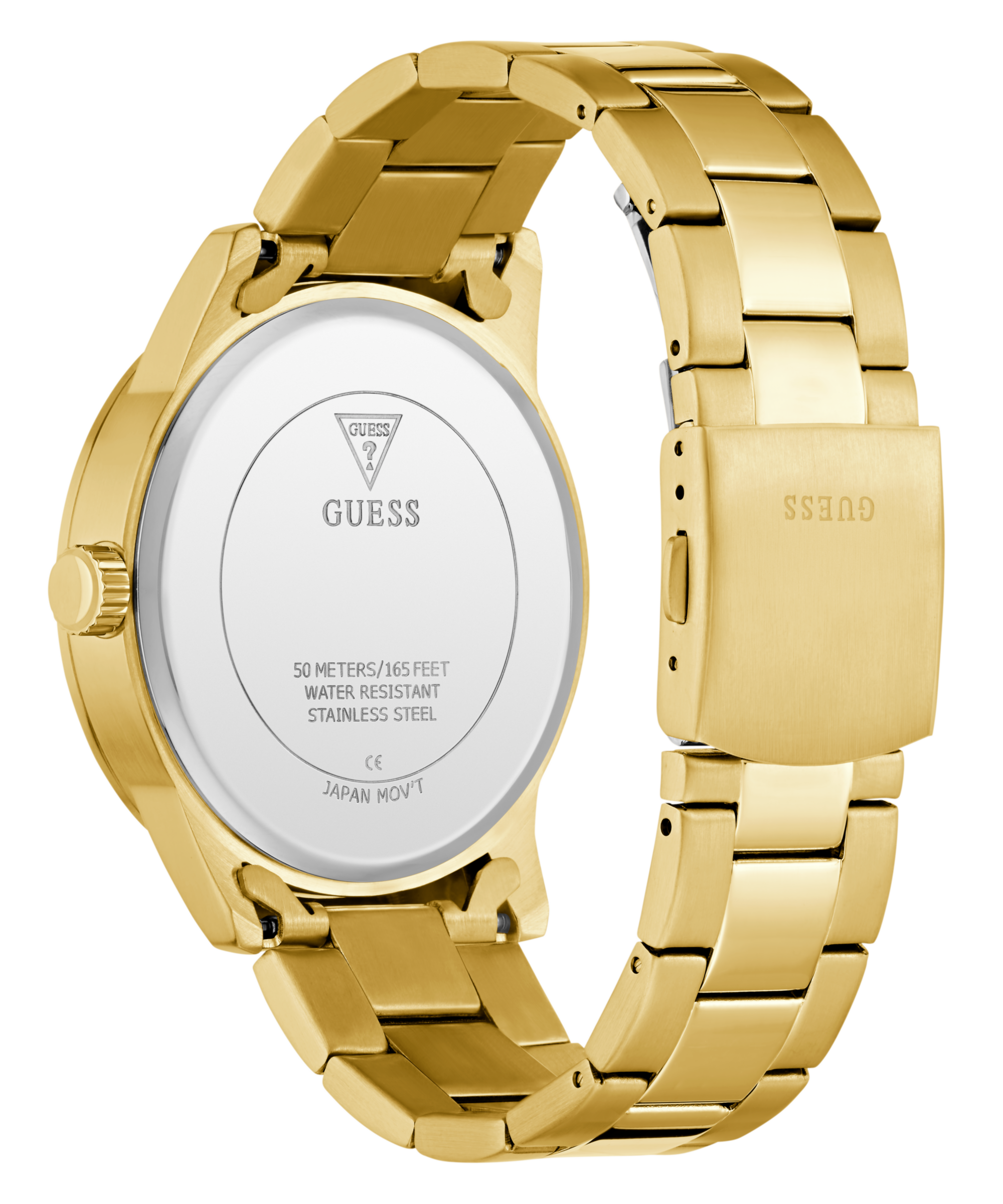 Guess Multifunktionsuhr »TREY«, Quarzuhr, Armbanduhr, Herrenuhr, Edelstahlarmband, Datum