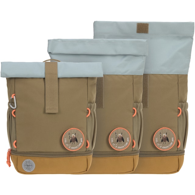 LÄSSIG Kinderrucksack »Nature, Mini Rolltop Backpack, Olive«, Reflektoren,  aus recycelten PET-Flaschen online kaufen