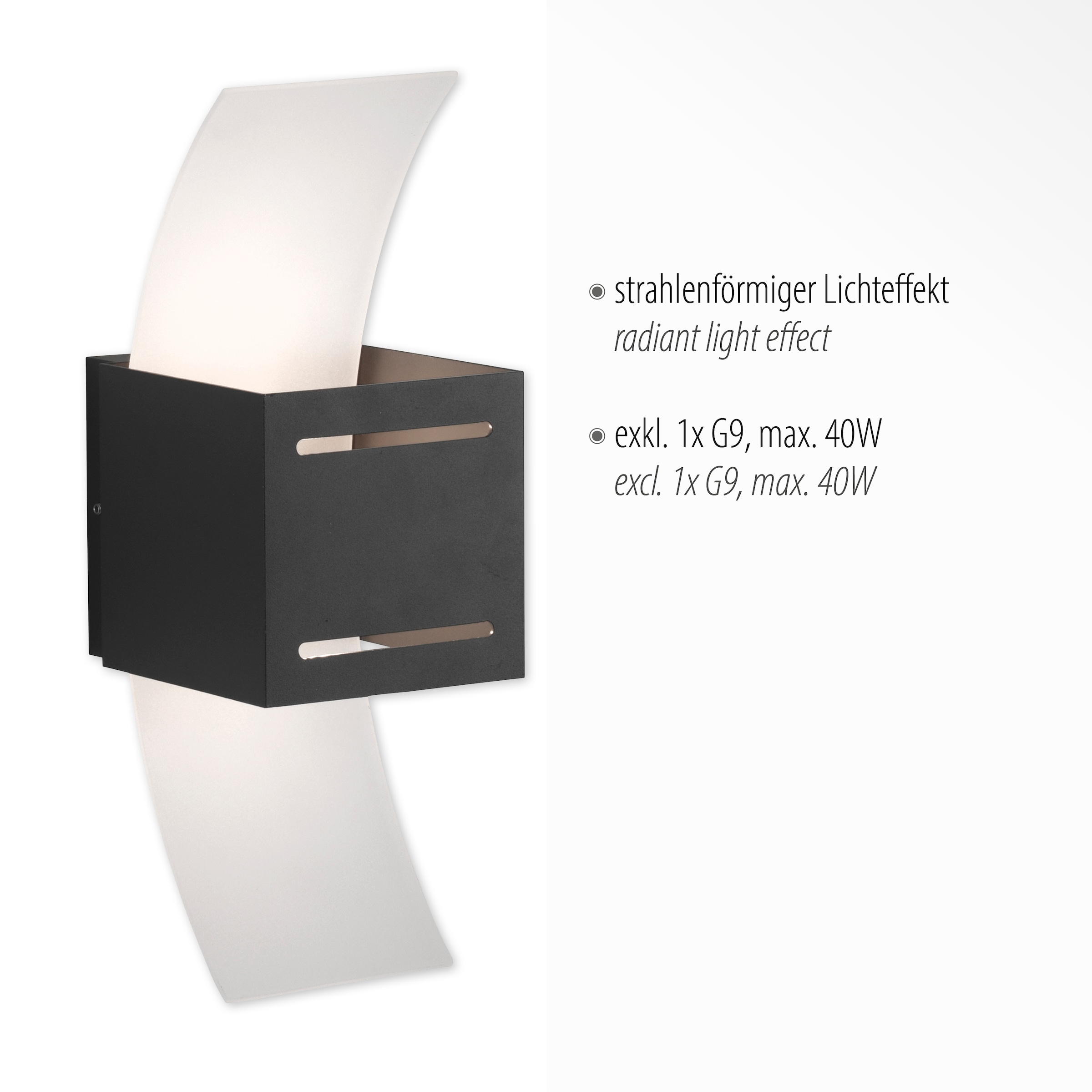 Paul Neuhaus Wandleuchte »ORMA«, 1 flammig, Leuchtmittel G9 | ohne Leuchtmittel