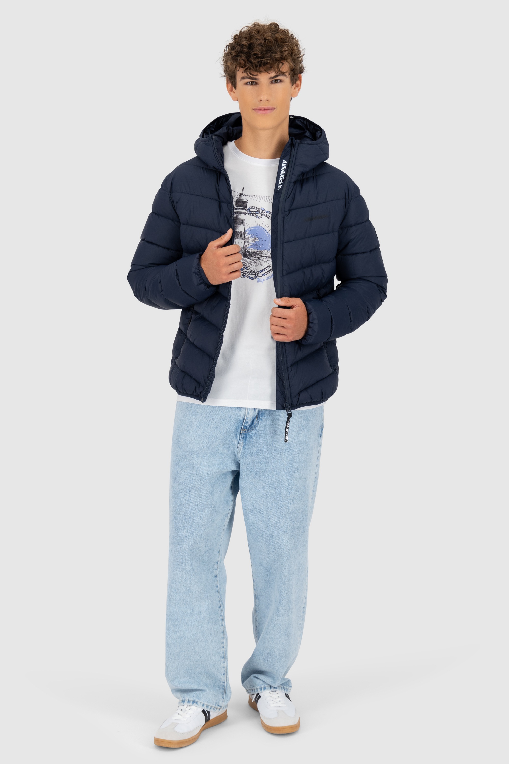 Alife & Kickin Winterjacke »Herren Mr AndersonAK A«, Warme kurze Jacke mit gefütterter Kapuze und und Brustinnentaschen