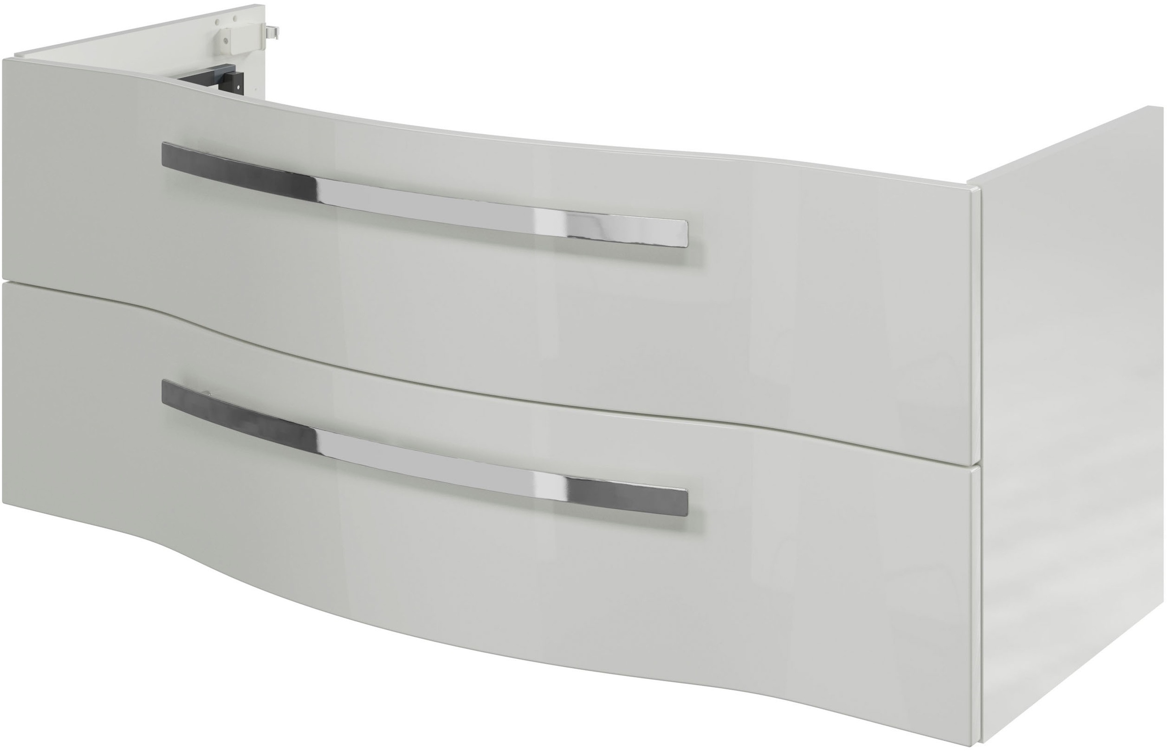 Saphir Badmöbel-Set »Serie 4005, vormontiert, Glaswaschbecken, Spiegelschrank« Set, 5 Stk. tlg.