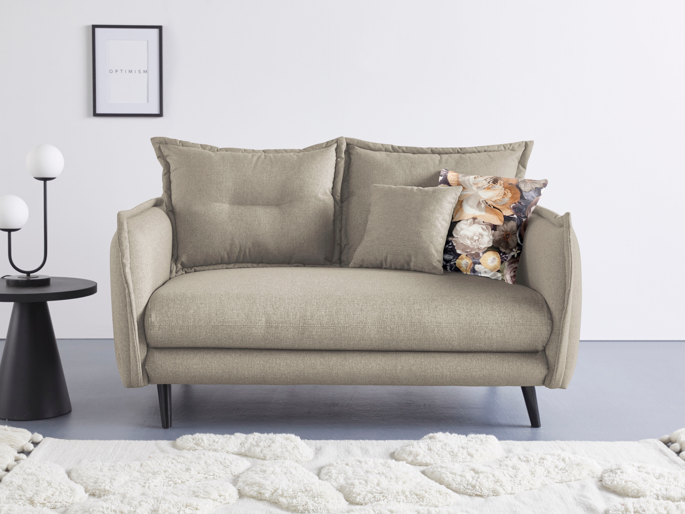 Home affaire 2-Sitzer »Lazio« inklusive 1 Stk. Wende- und 1 Stk. Zierkissen günstig online kaufen