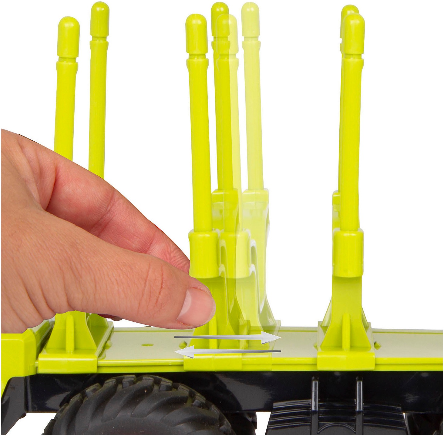 Jamara Spielzeug-Forstmaschine »Holzrückewagen mit Kranarm 1:24S«