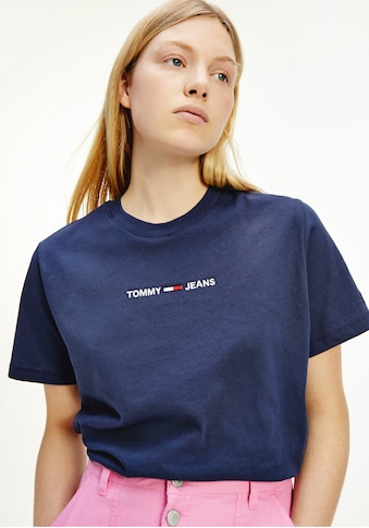 Rundhalsshirt »TJW BXY CROP LINEAR LOGO TEE«