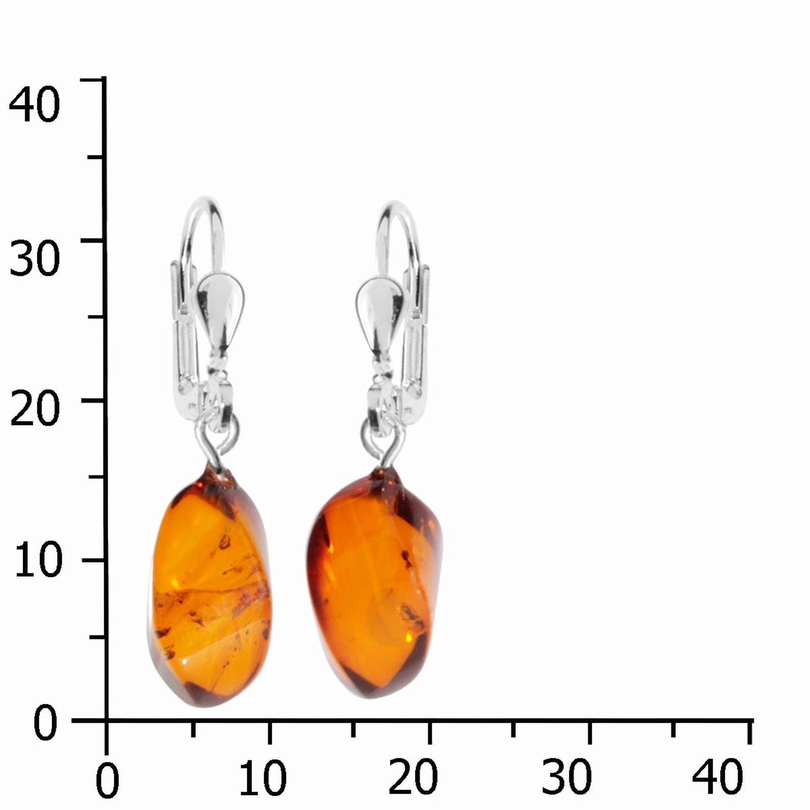 OSTSEE-SCHMUCK Paar Ohrhänger »Ostsee-Schmuck Ohrhänger Klassisch 15x6 mm«, (2 tlg.)