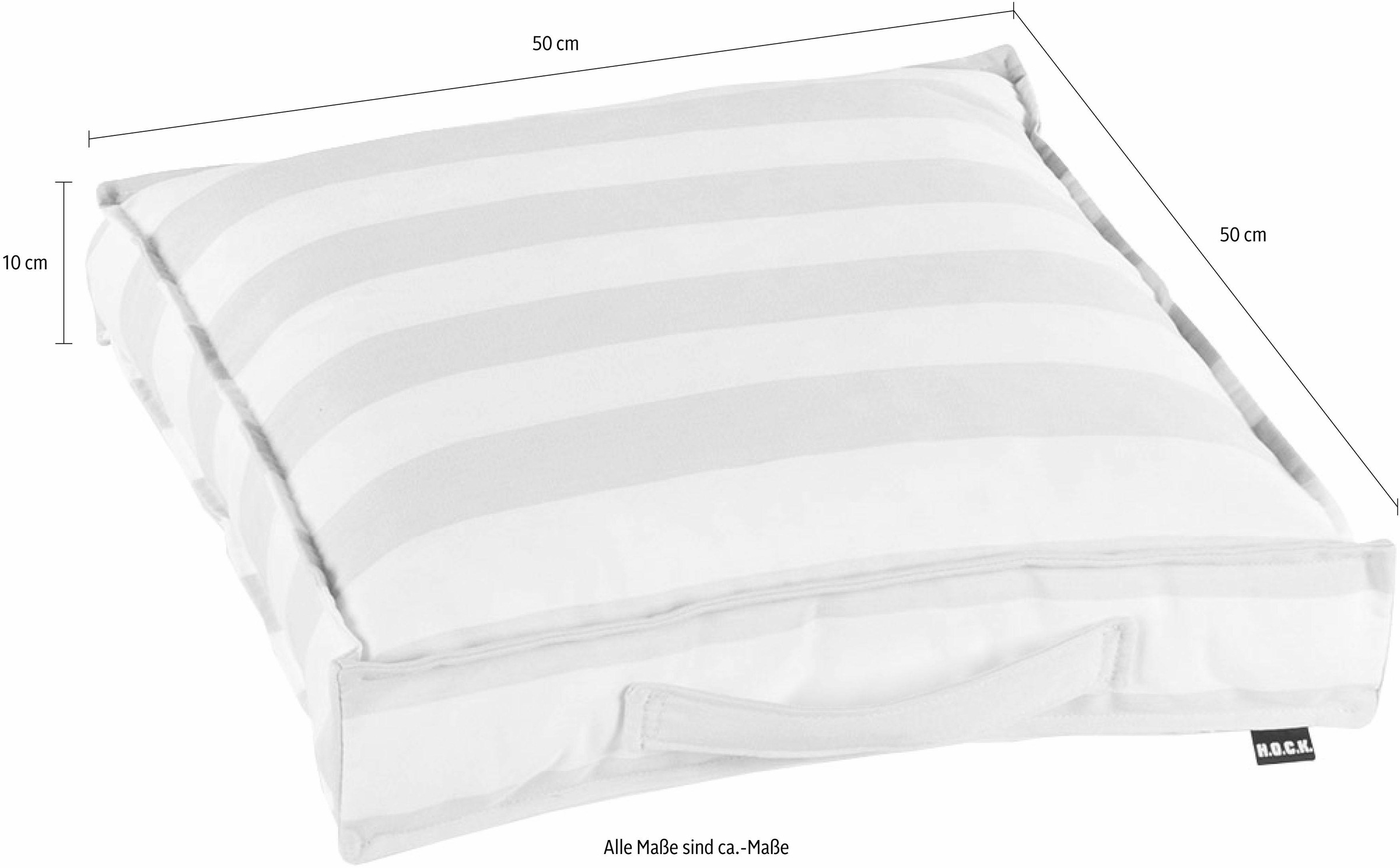 H.O.C.K. Sitzkissen »Classic Streifen Outdoor«, wasser- und schmutzabweisend