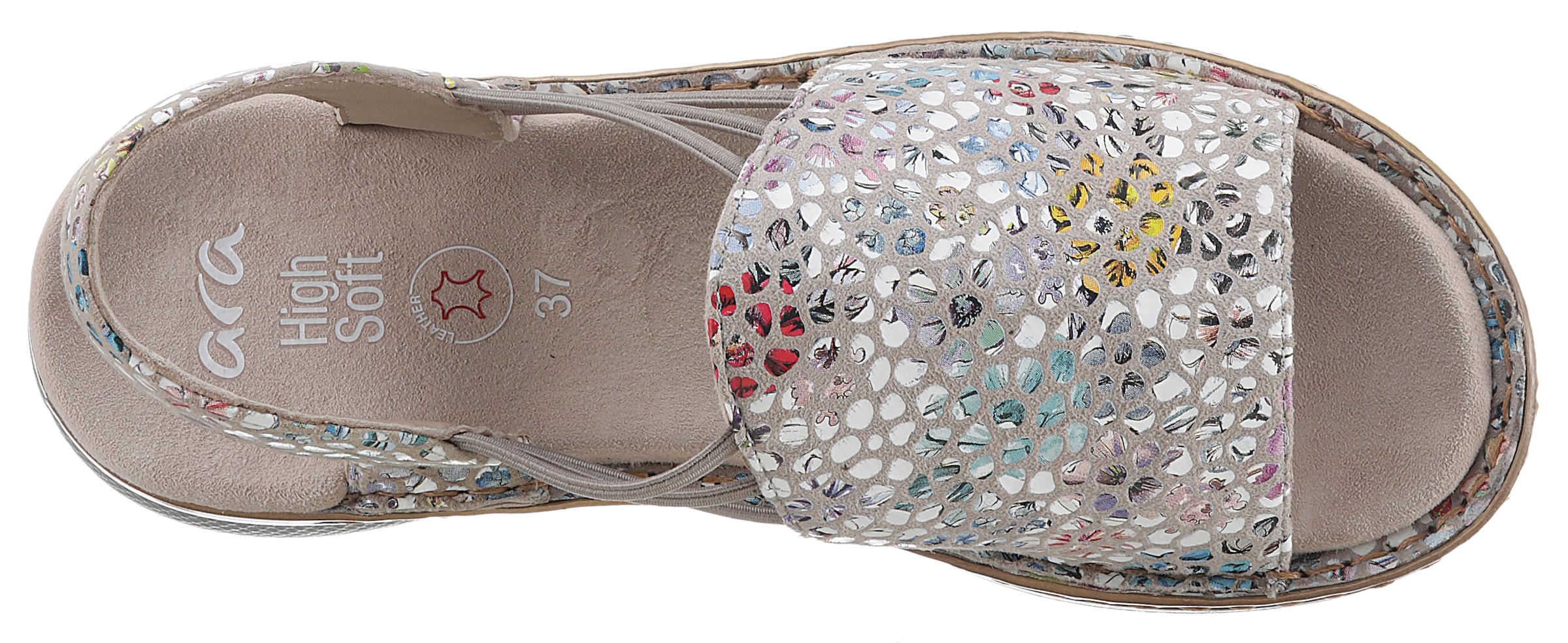 Ara Riemchensandale »HAWAII«, Sommerschuh, Sandalette, Keilabsatz, mit Stretch-Bänder, G-Weite