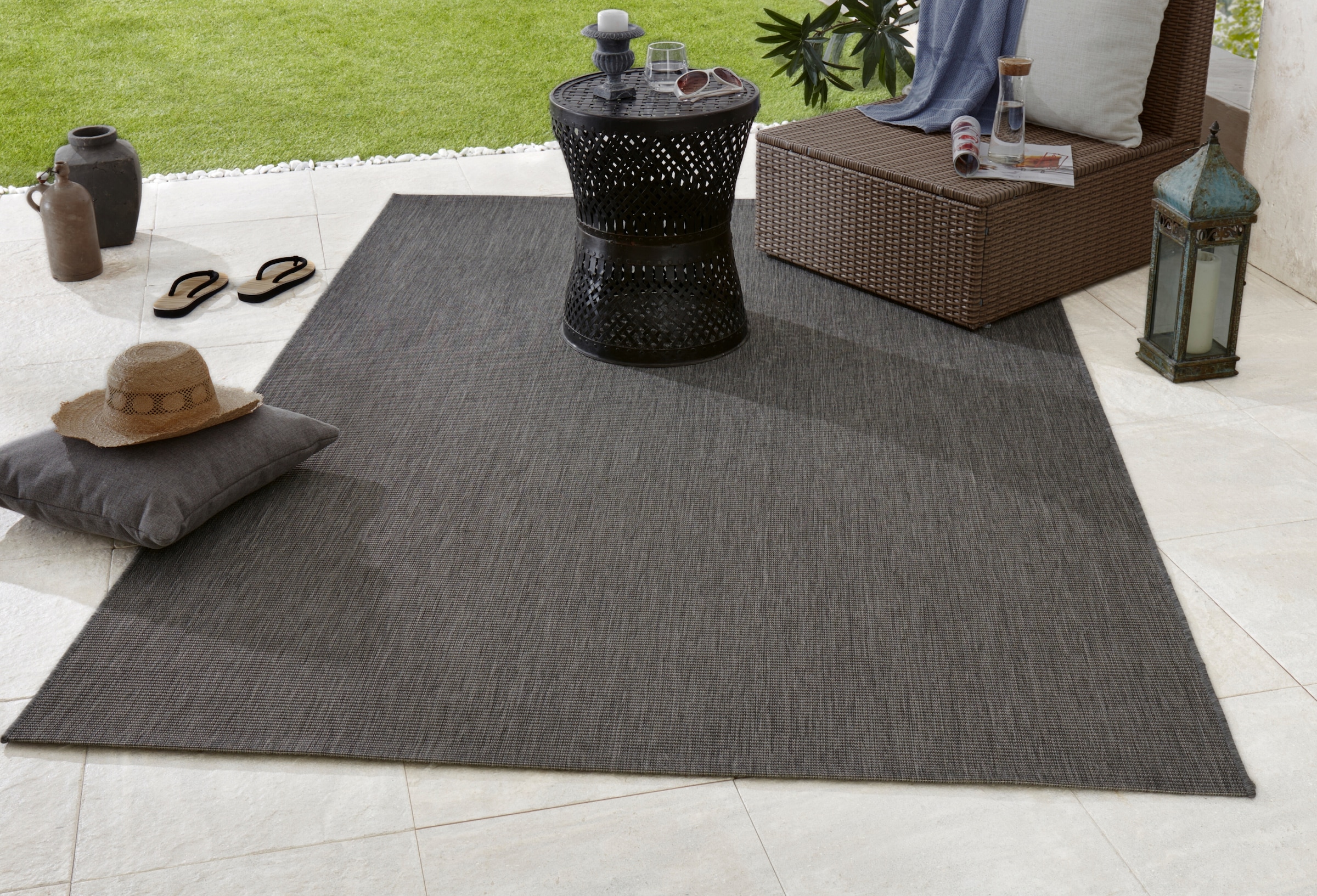 NORTHRUGS Teppich »Match«, rechteckig, 8 mm Höhe, In-& Outdoor, Kurzflor, L günstig online kaufen