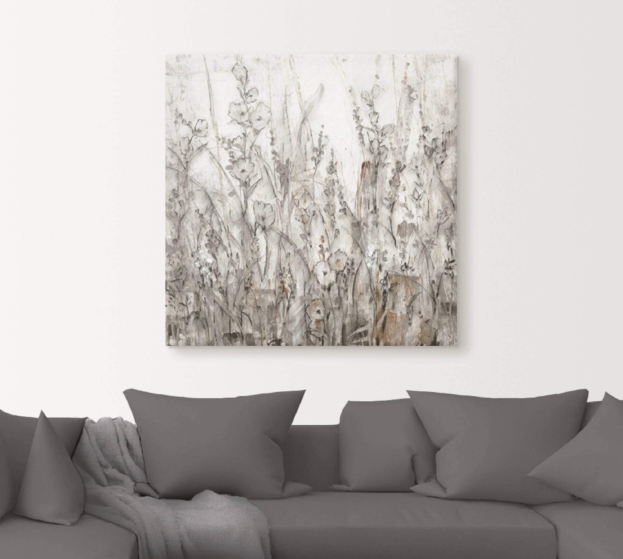 Artland Wandbild "Schatten II", Blumenwiese, (1 St.), als Alubild, Outdoorb günstig online kaufen