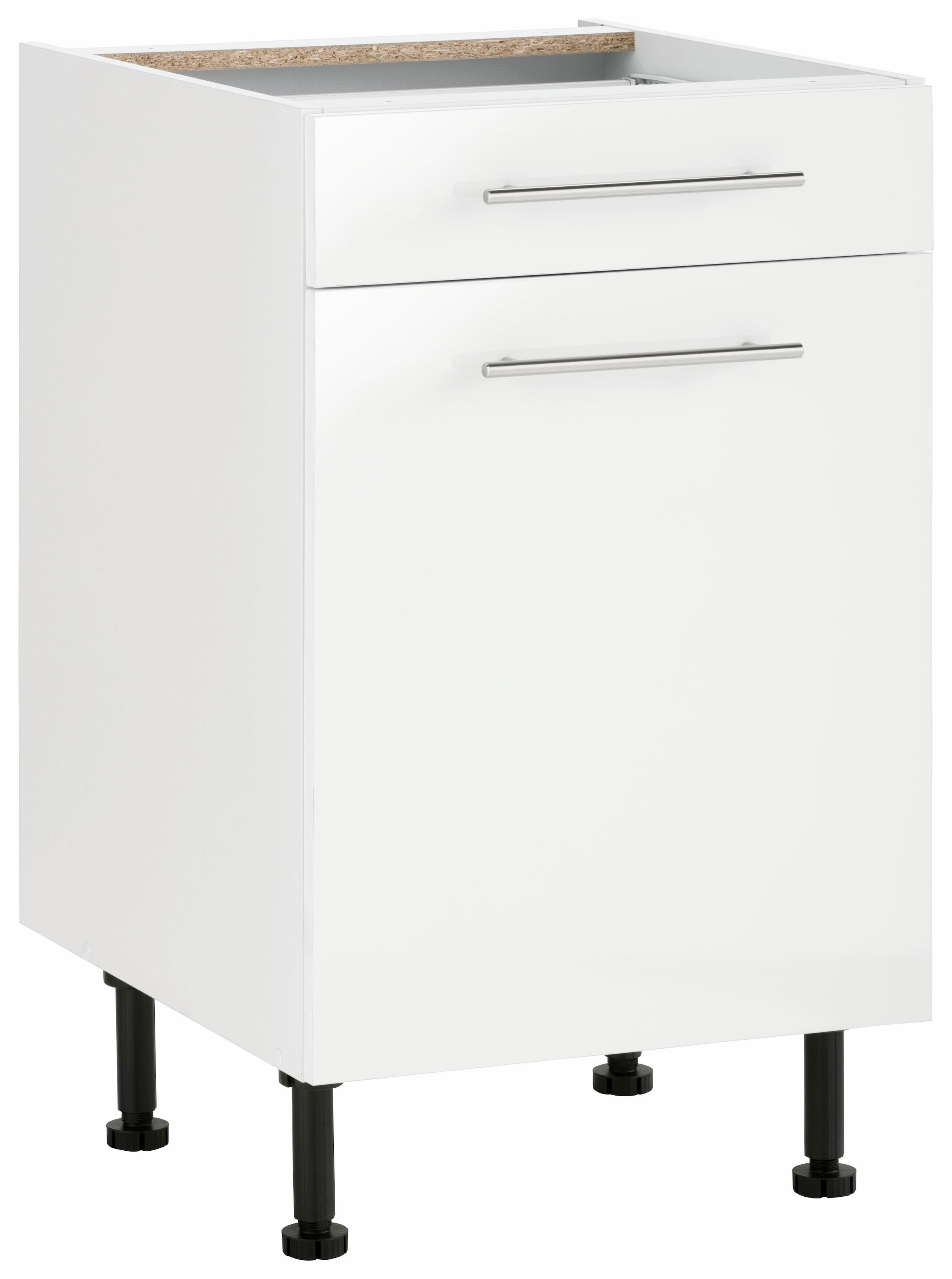 wiho Küchen Unterschrank »Ela«, Breite 50 cm, höhenverstellbare Füße
