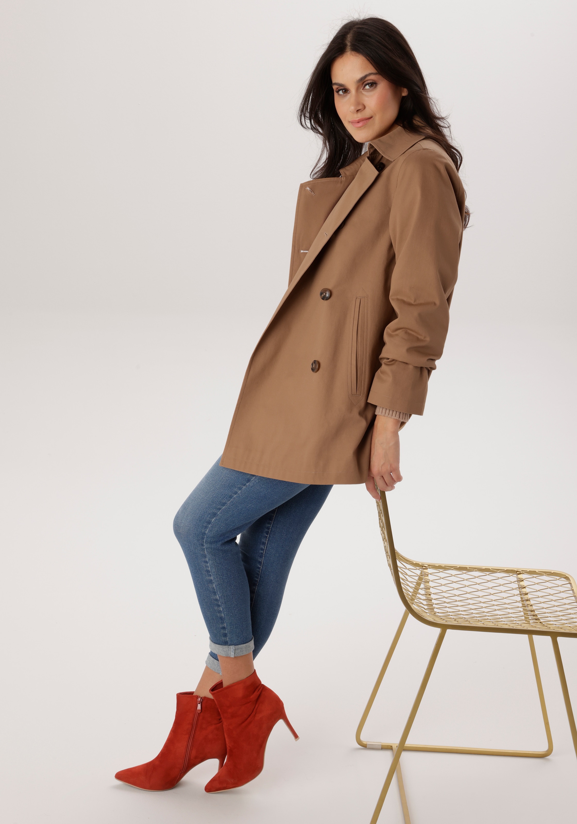 Aniston SELECTED Cabanjacke ohne Kapuze mit zwei Eingriffstaschen