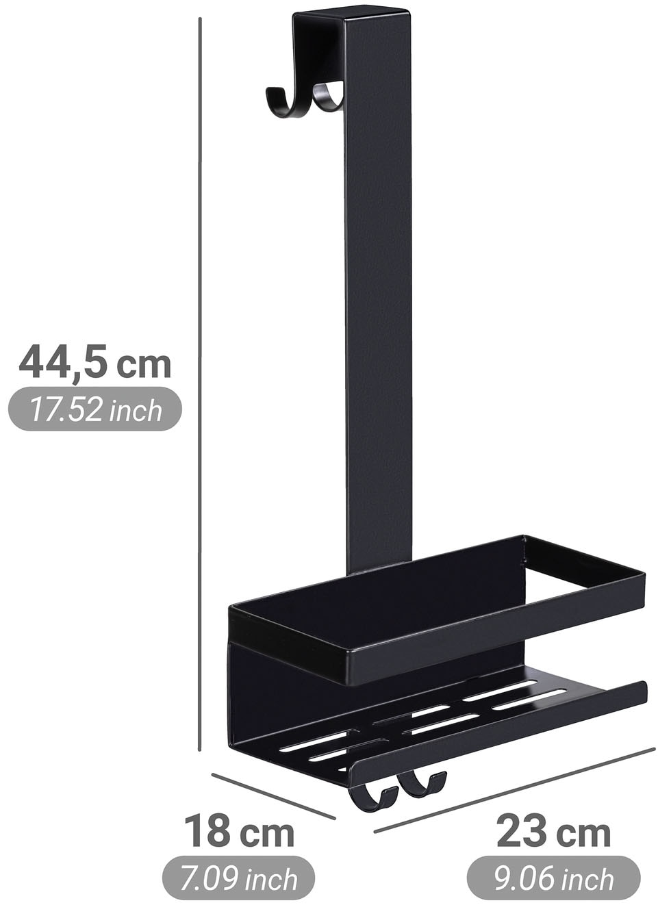 WENKO Duschablage »Bribano Uno« Dusch-Caddy zum Einhängen an Duschkabinen ohne Bohren, Edelstahl