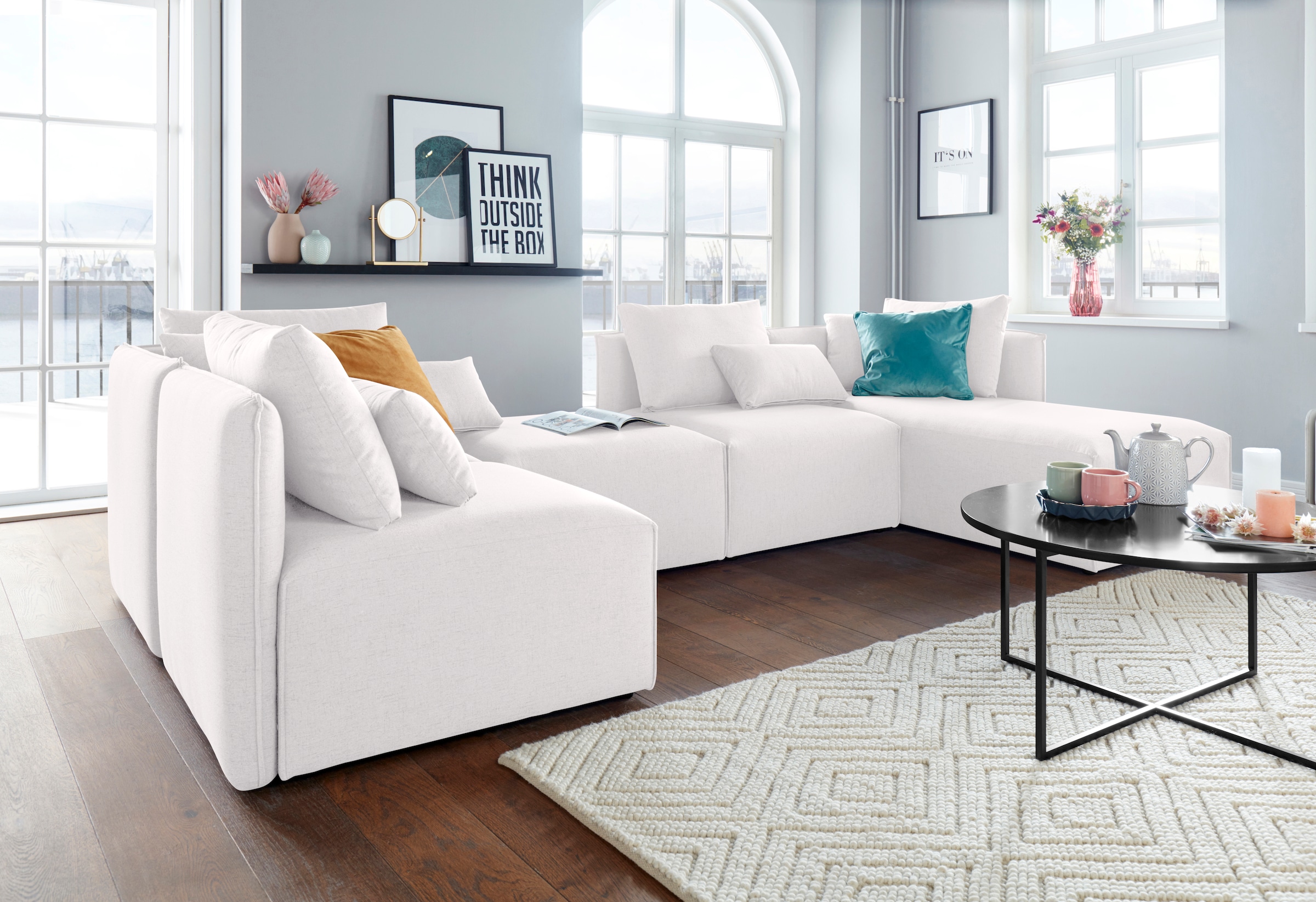 OTTO home Wohnlandschaft »Nöre U-Form« 5 Teile, in vielen Bezugsqualitäten günstig online kaufen