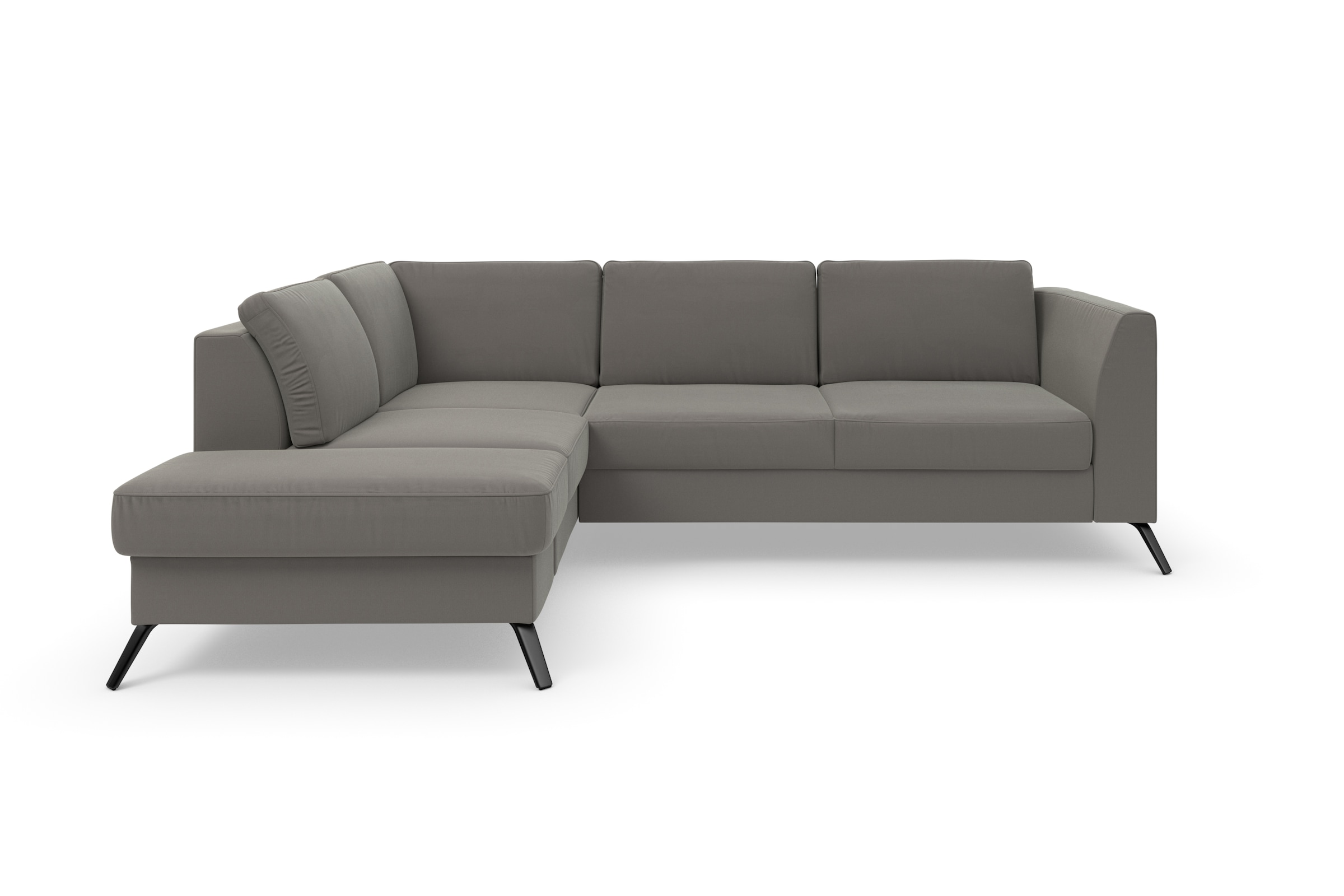 sit&more Ecksofa »Olsen L-Form«, inklusive Sitztiefenverstellung, wahlweise mit Bettfunktion, 15cm hoch