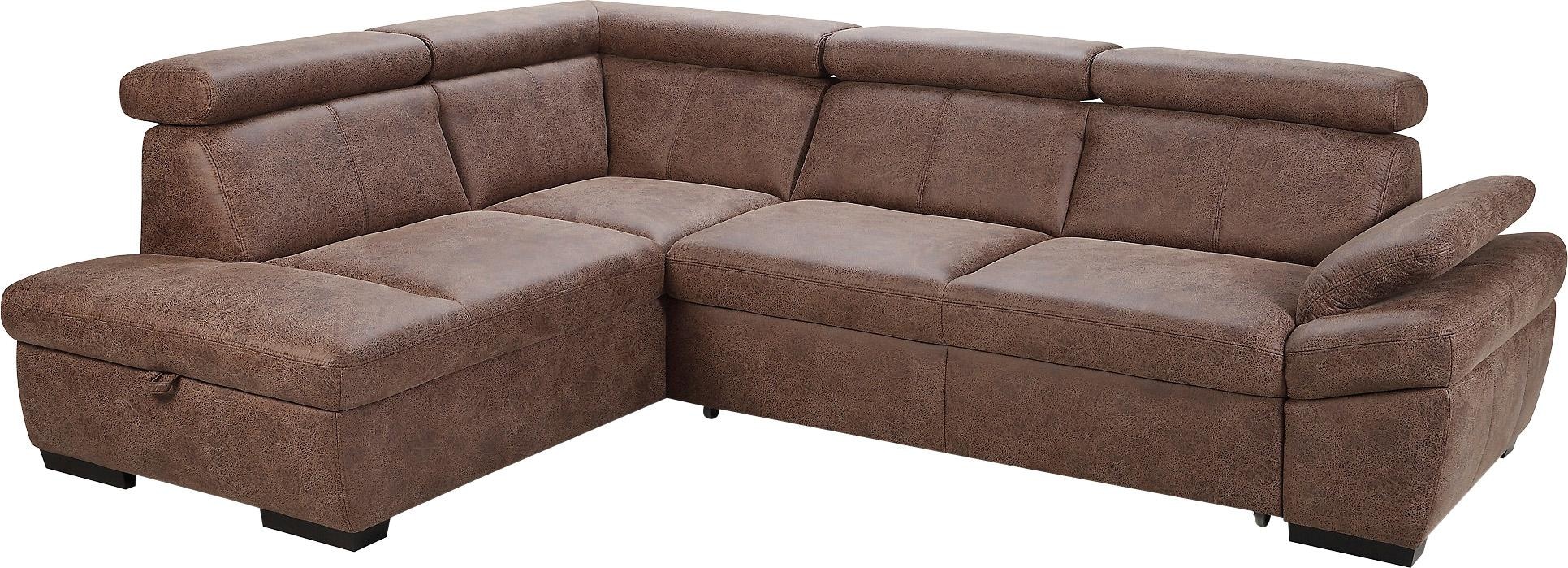 exxpo - sofa fashion Ecksofa »Salerno, Funktionssofa, hoher Sitzkomfort, Br günstig online kaufen