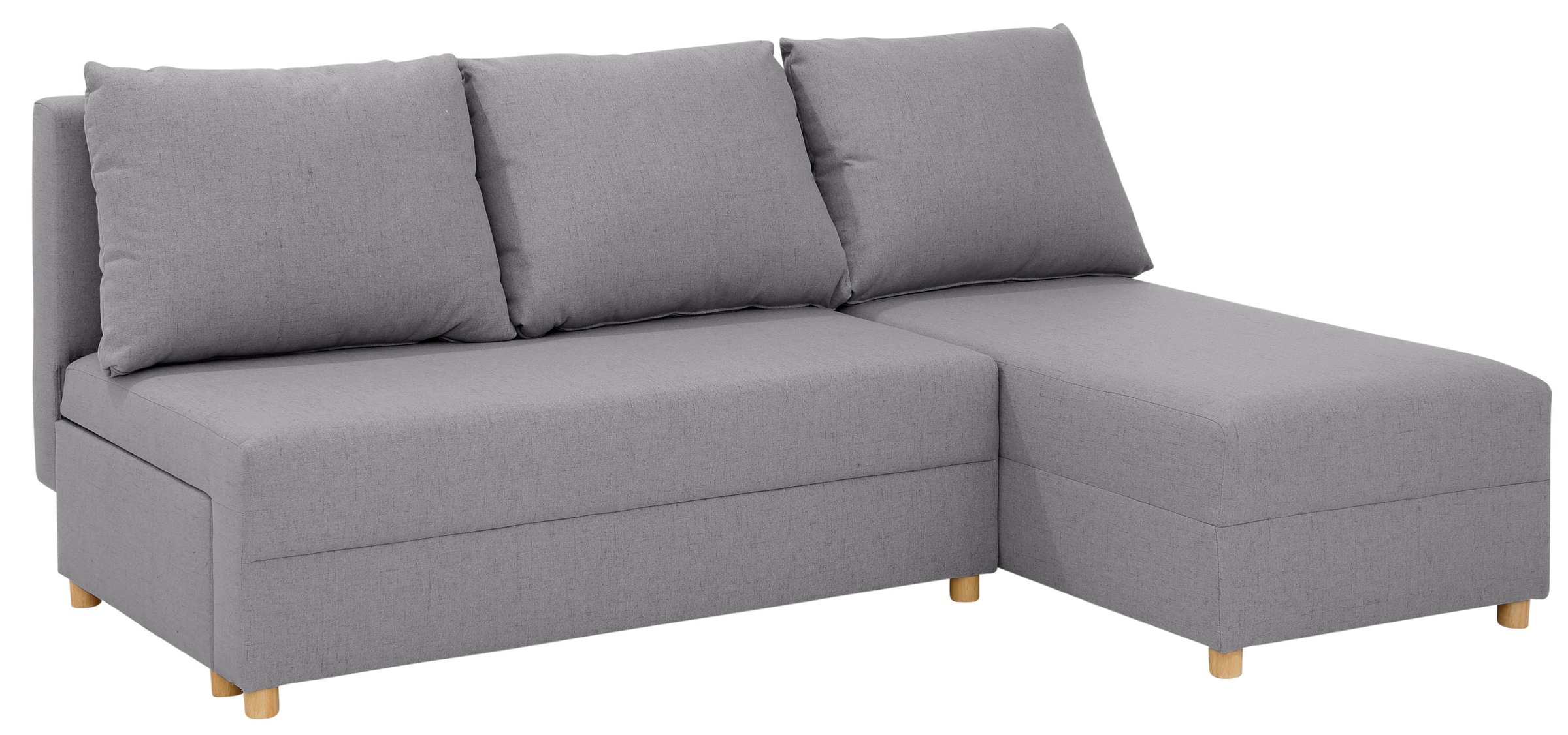 INOSIGN Ecksofa »Mick L-Form«, Longchair links/rechts montierbar, wahlweise mit Bettfunktion
