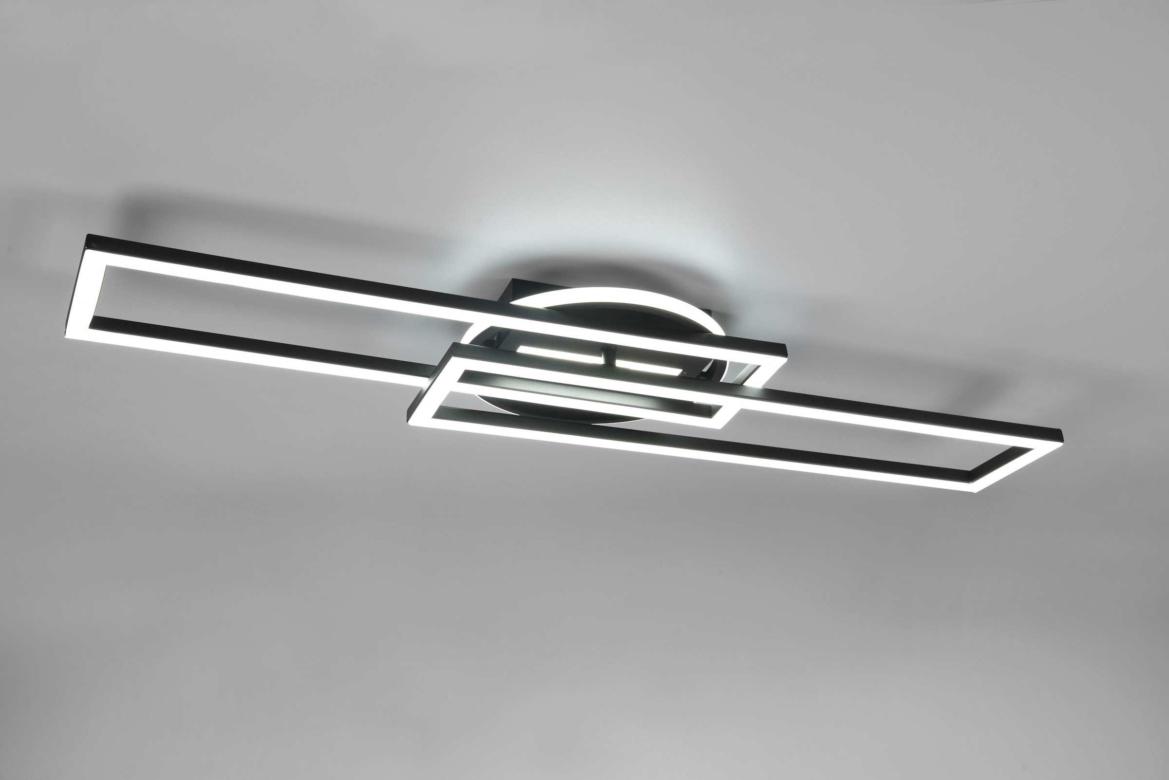 REALITY Leuchten LED Deckenleuchte »Twister« LED-Board 1 Stk. warmweiß - kaltweiß Deckenlampe 4500 Lumen Lichtfarbe einstellbar Fernbedienung Memory