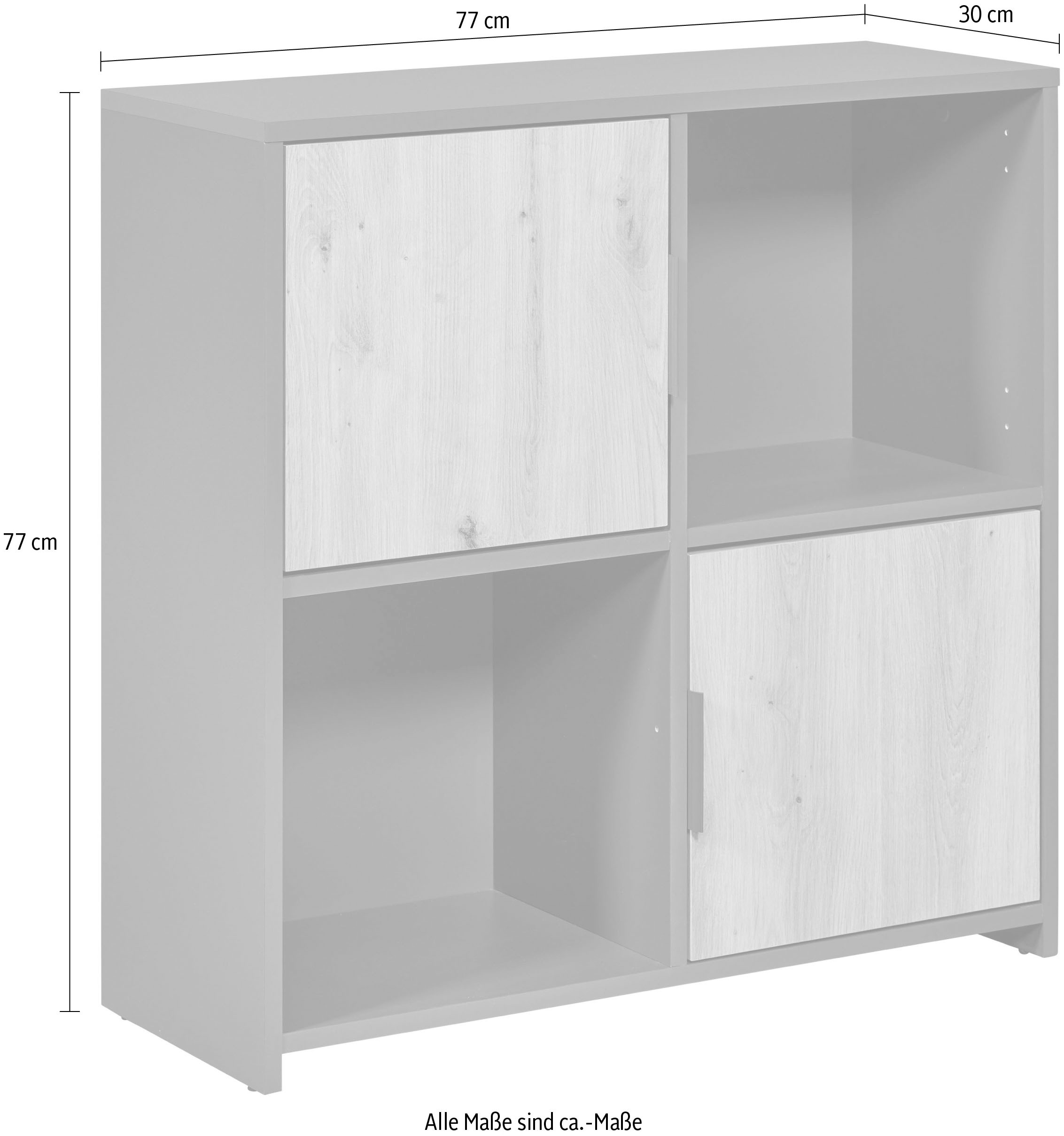 Inter Link Kommode »Pepeto« 1 Stk. tlg. Modular, individuelle Gestaltung, BxTxH: ca. 77 x 30 x 77 cm