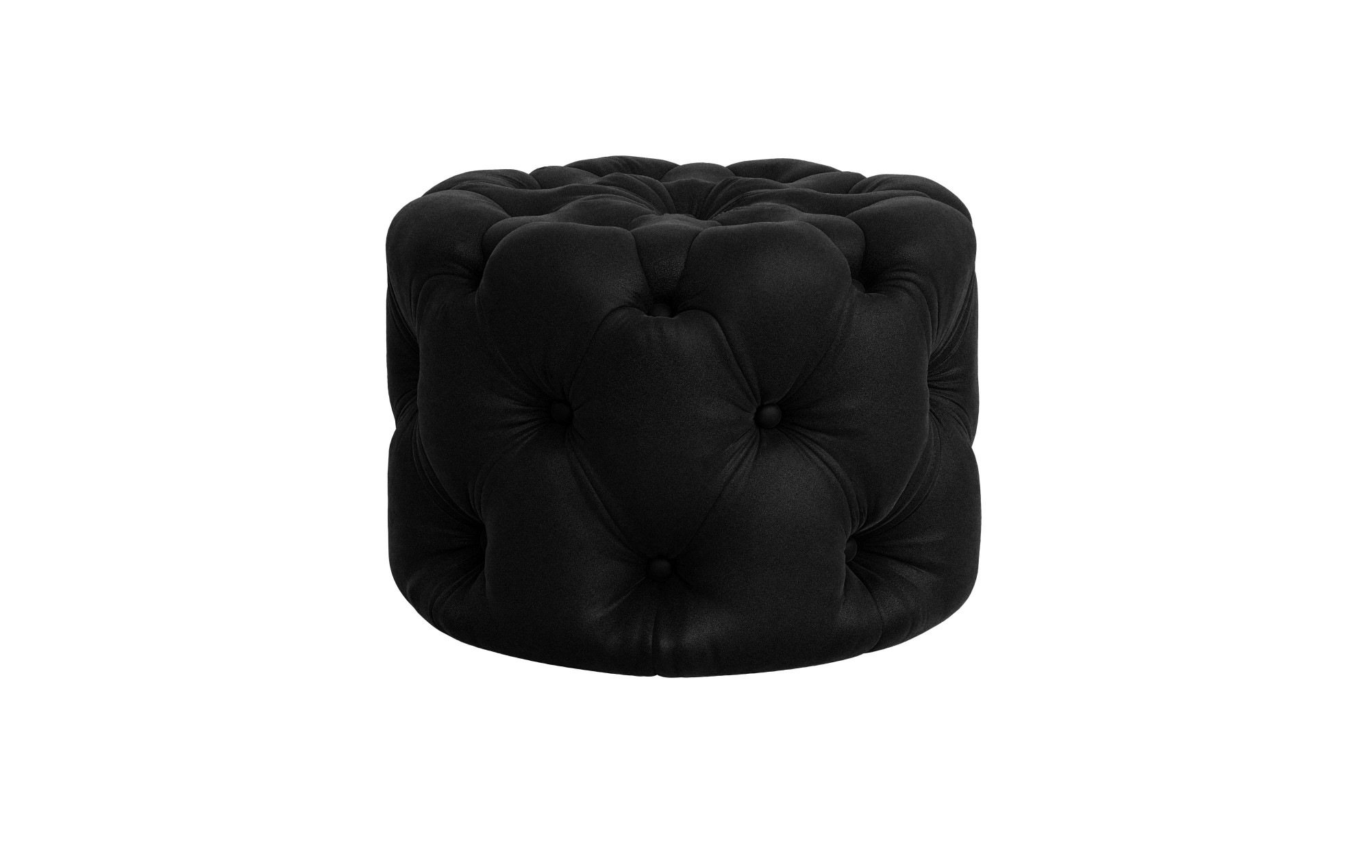 Places of Style Hocker »FOLLINA«, Polsterhocker mit klassischer Chesterfield-Knopfheftung