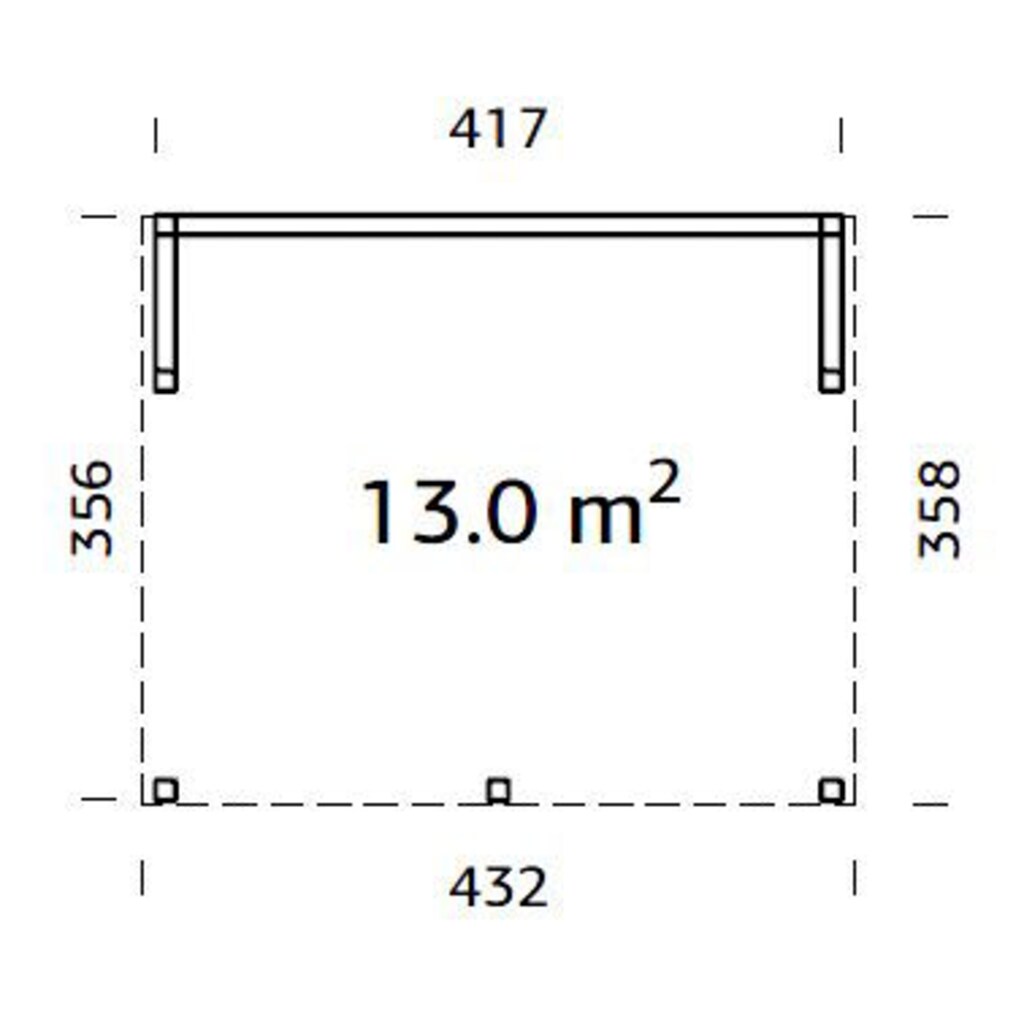 Palmako Holzpavillon »Nova«